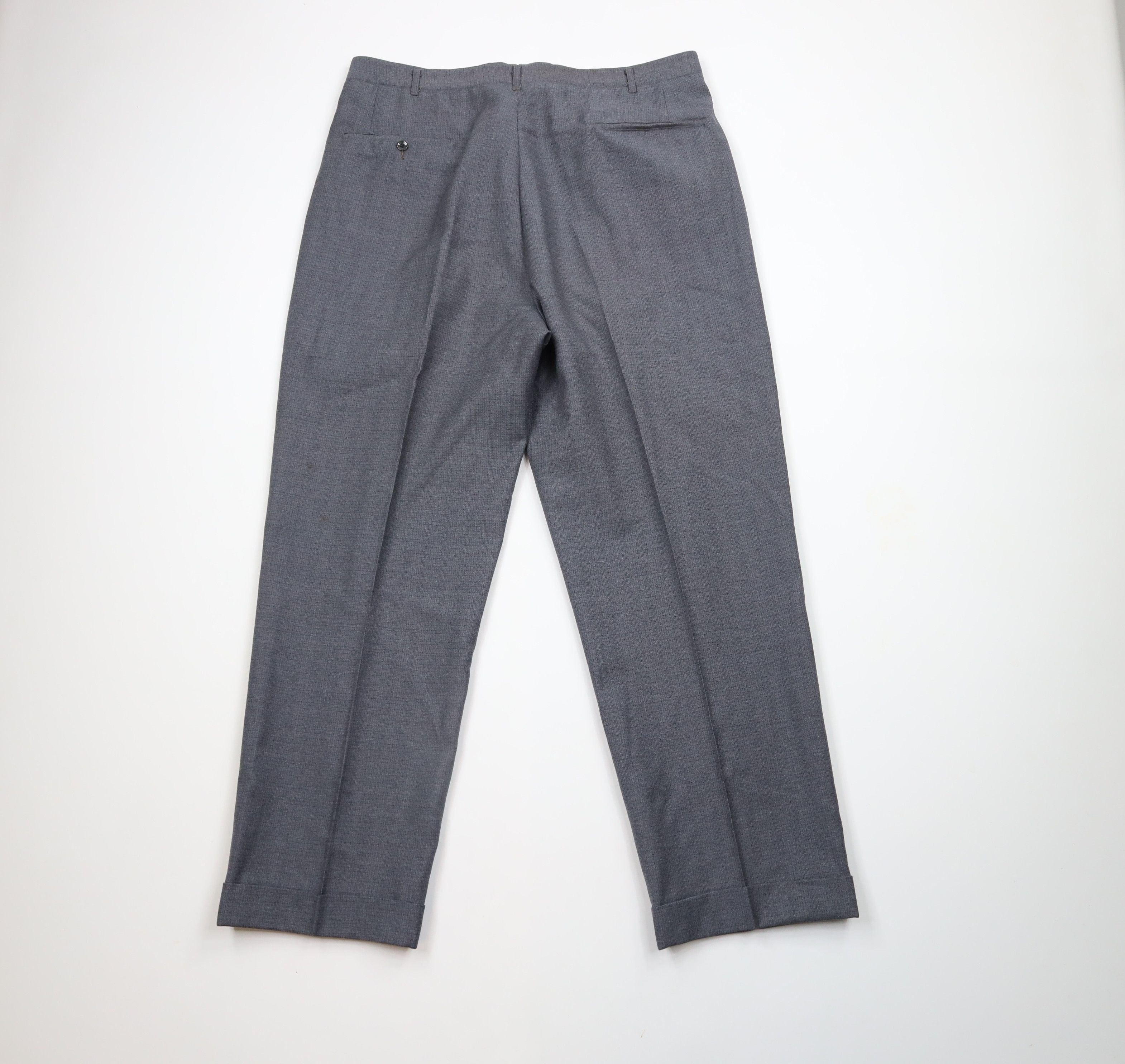 Vintage Vintage 50s Hollywood Regency High Waist Trousers Pants USA Size US 36 / EU 52 - 8 Thumbnail