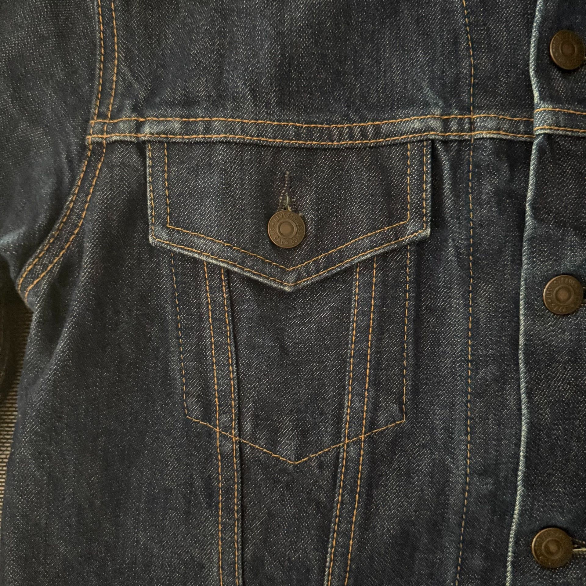 Levi's Vintage Clothing Levi's LVC70505 Raw Denim Jacket Size US XXS / EU 40 - 4 Thumbnail