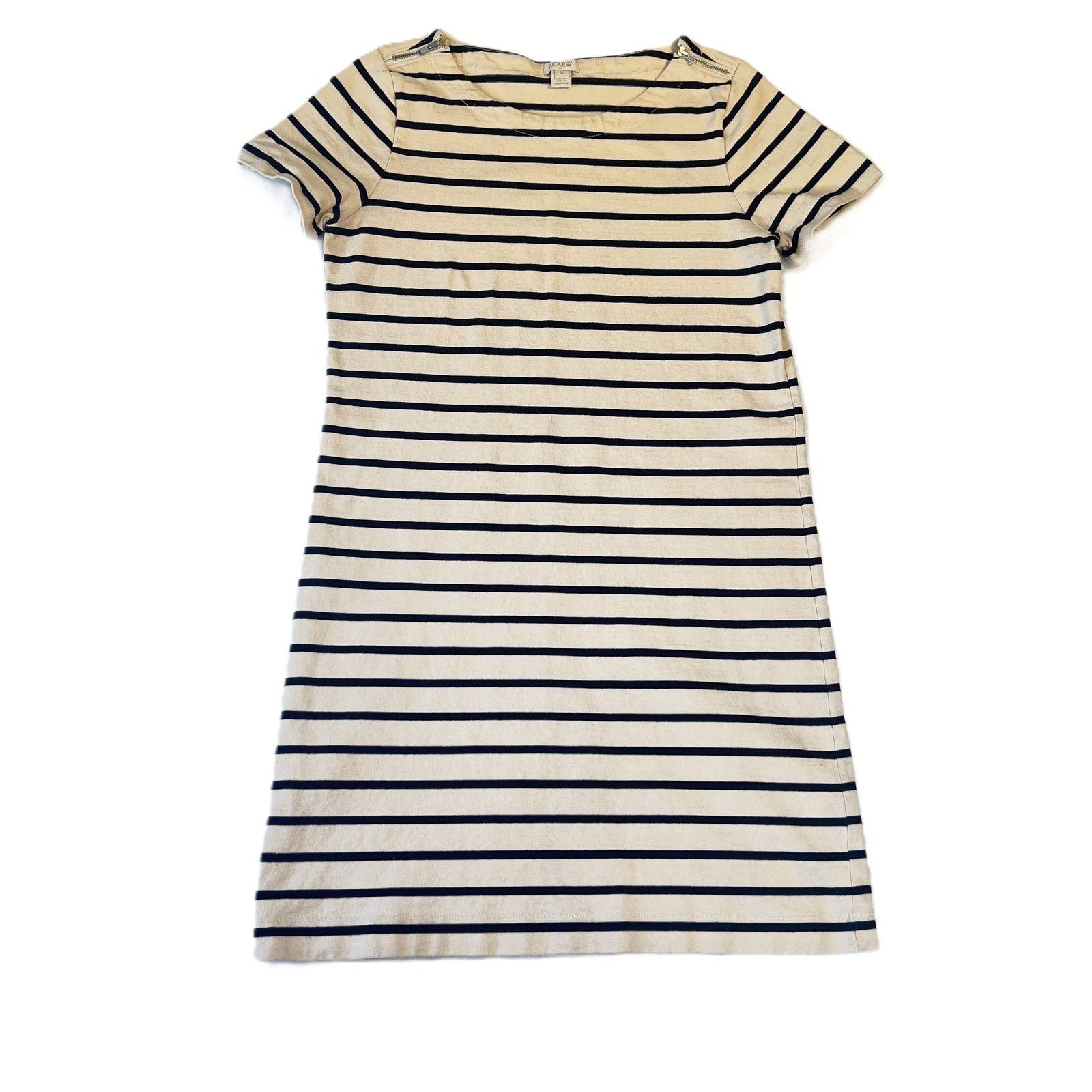 J.Crew j. Crew Factory Mini Dress Woman S Black White Stripe Cap Size S / US 4 / IT 40 - 1 Thumbnail