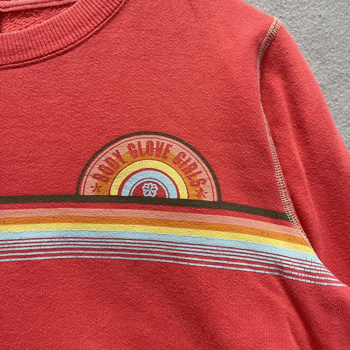 Body Glove Vintage Body Glove Rainbow Stripe Crewneck Sweatshirt Size L / US 10 / IT 46 - 3 Thumbnail