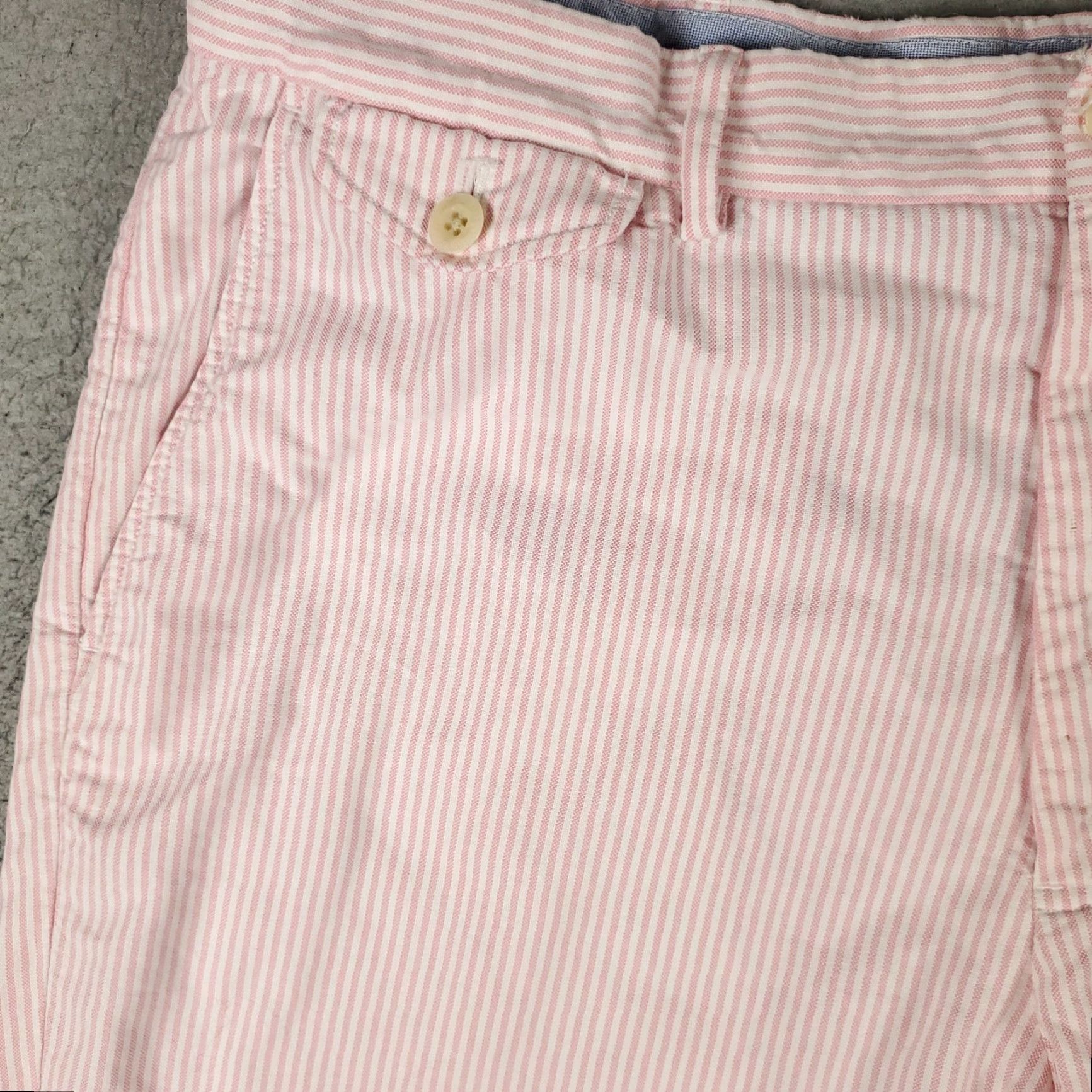 Ralph Lauren Ralph Lauren Shorts Size 36 Pink Striped Flat Front Chino Casual Mens Size US 36 / EU 52 - 2 Thumbnail