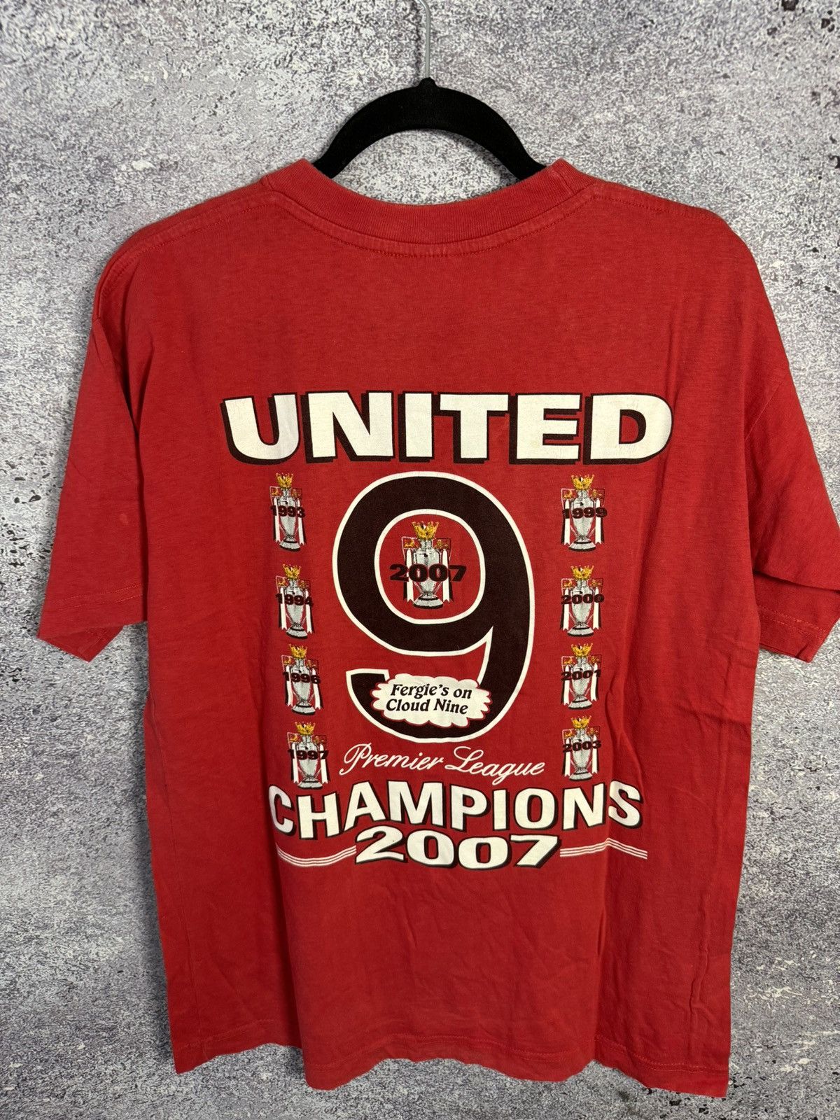 Vintage Vintage Manchester United Champions 2007 Red Tee Merchandise Size US S / EU 44-46 / 1 - 11 Thumbnail