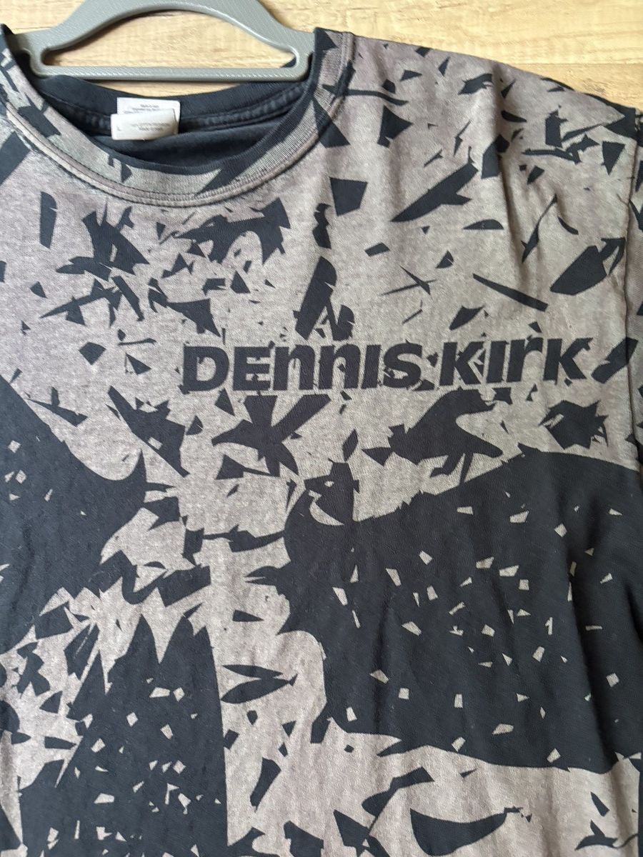 Vintage Dennis Kirk Black Skeleton Tee Size US L / EU 52-54 / 3 - 2 Thumbnail