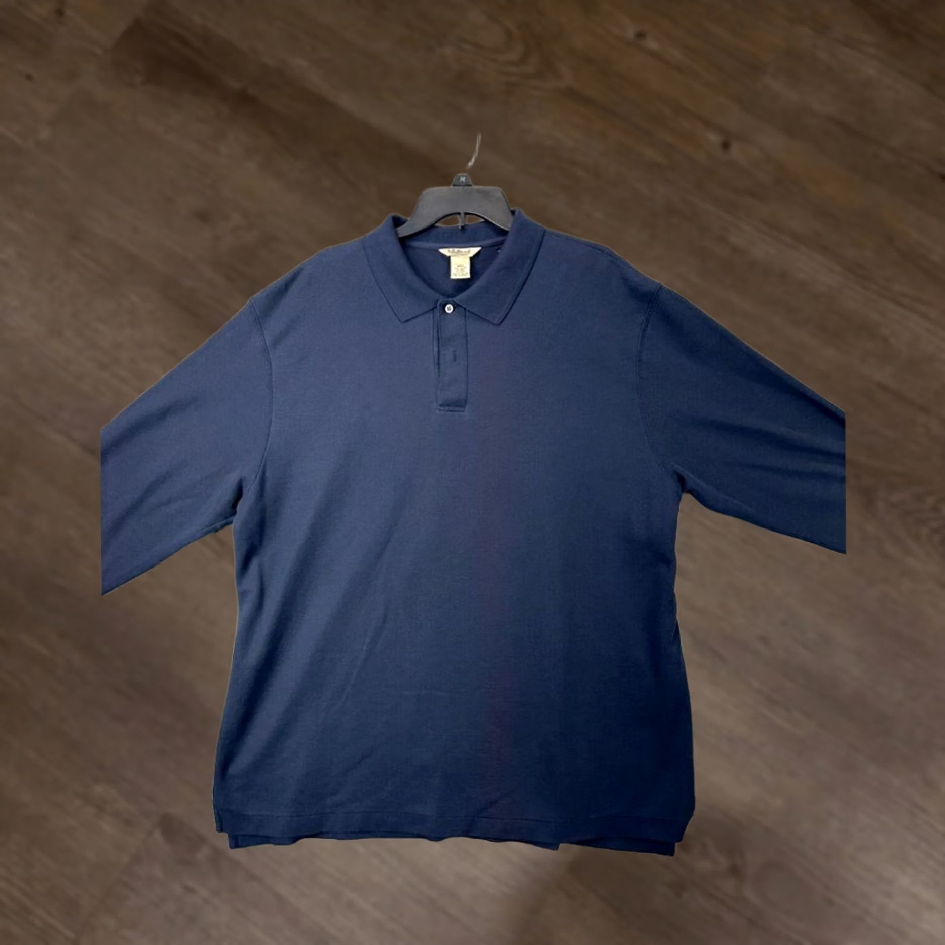 Vintage L.L. Bean Shirt Mens XL Blue Double L Polo Wrinkle Free Rugby Casual Long Sleeve Size US XL / EU 56 / 4 - 1 Thumbnail