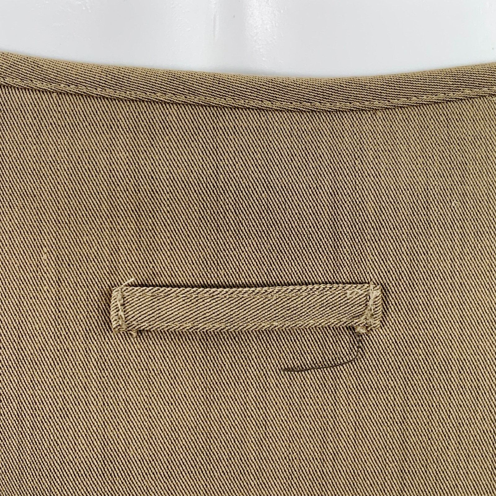Jean Paul Gaultier JEAN PAUL GAULTIER 6 Beige Wool Single Breasted Skirt Suit Size 28" / US 6 / IT 42 - 6 Thumbnail