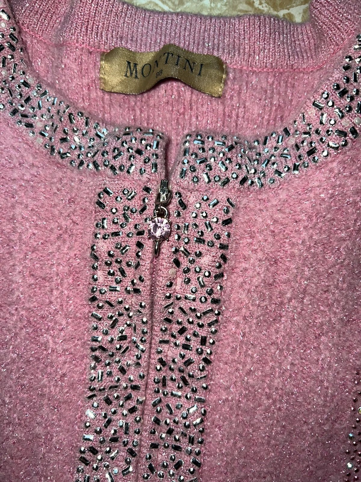 Miu Miu MONTINI pink knit jacket 🎀💗 Size M / US 6-8 / IT 42-44 - 10 Thumbnail