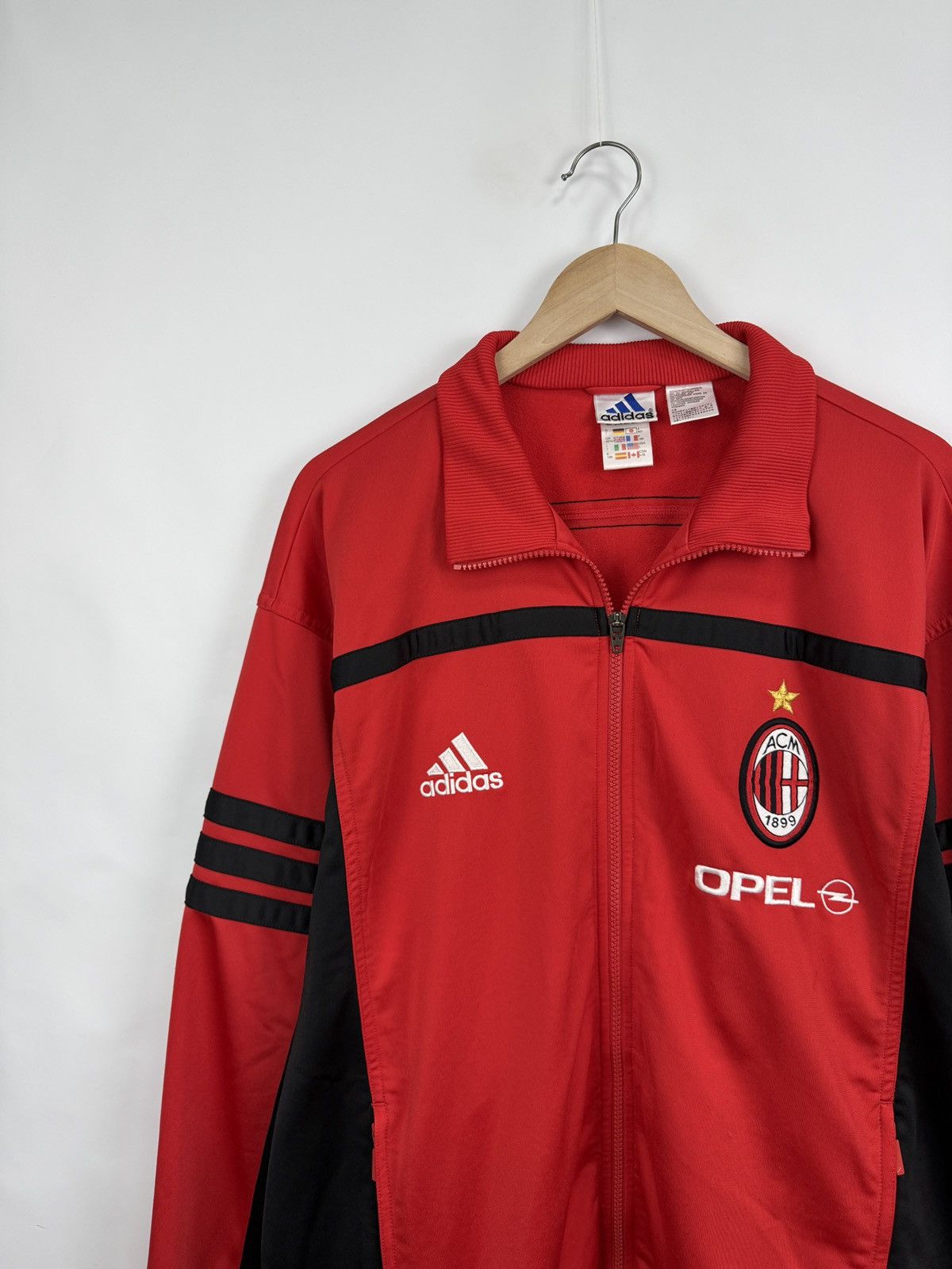 Adidas 🇮🇹 Vintage Y2K Adidas Ac Milan Opel Tracksuit Retro Rare Hype Size US L / EU 52-54 / 3 - 3 Thumbnail