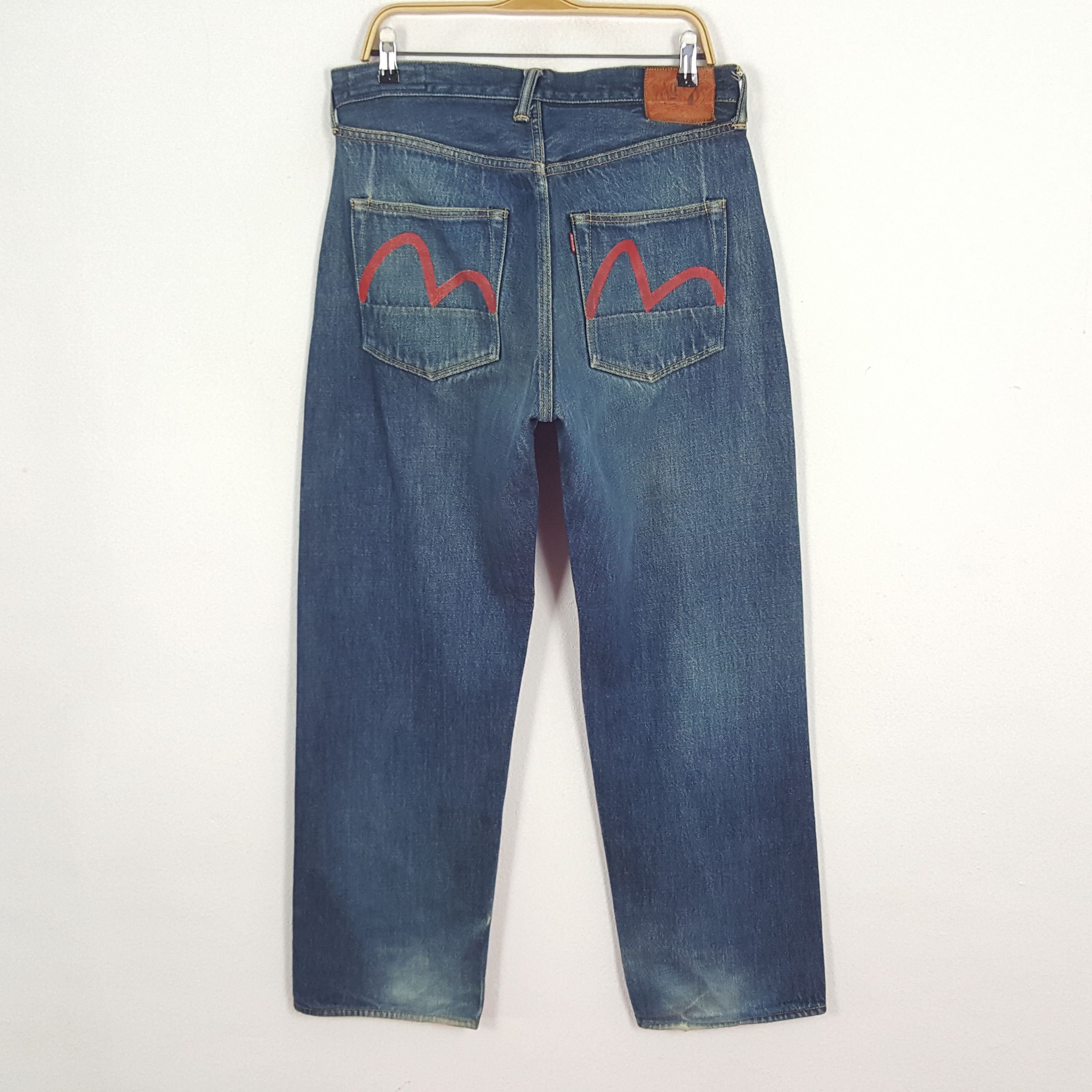 Evisu × Vintage Vintage Evisu Yamane Selvedge Custom Art Denim Jeans Size US 32 / EU 48 - 4 Thumbnail