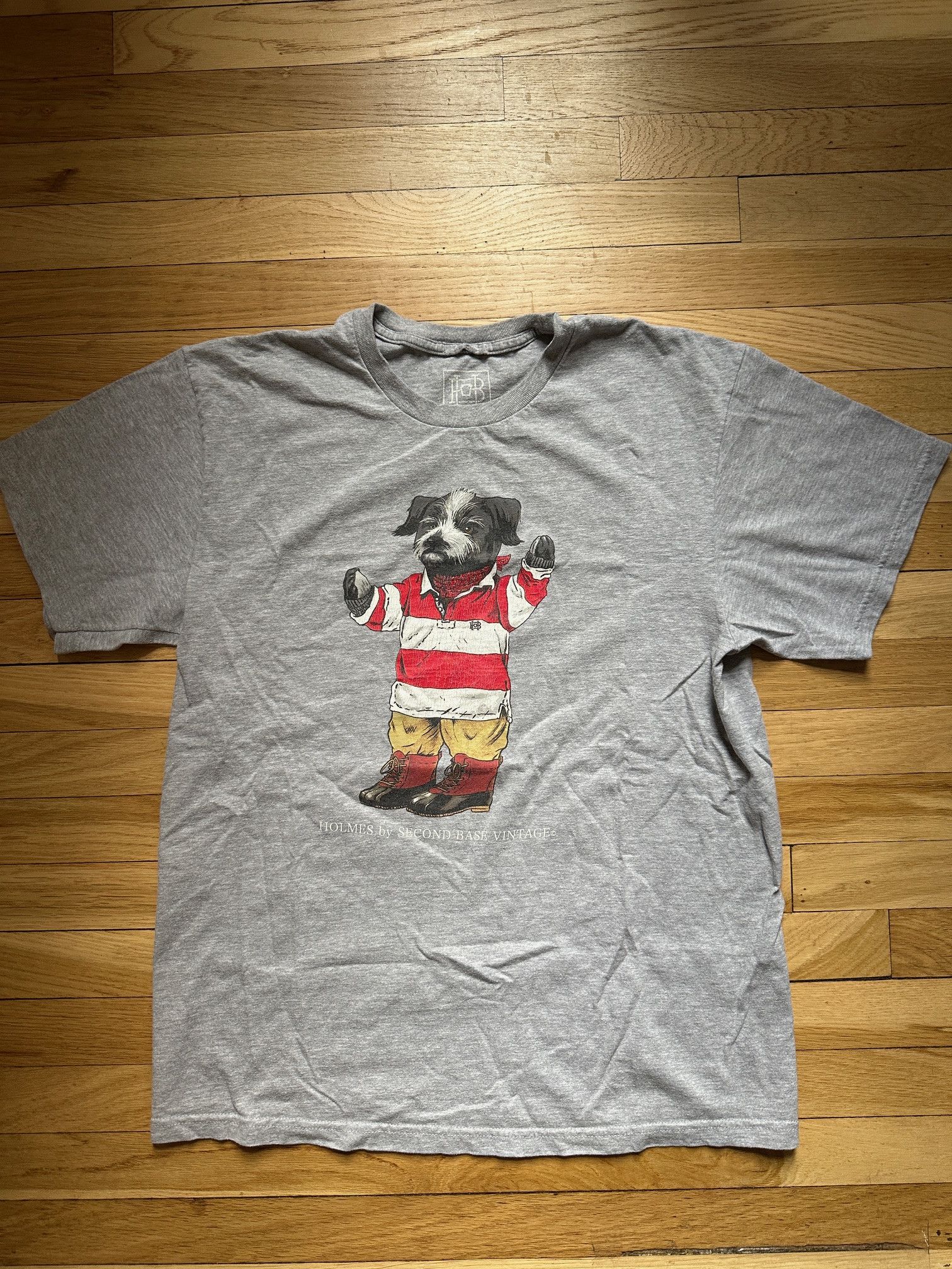 Vintage Men's Homebase Skateshop Shirt Large Polo Bear Dog Gray Size US L / EU 52-54 / 3 - 1 Thumbnail