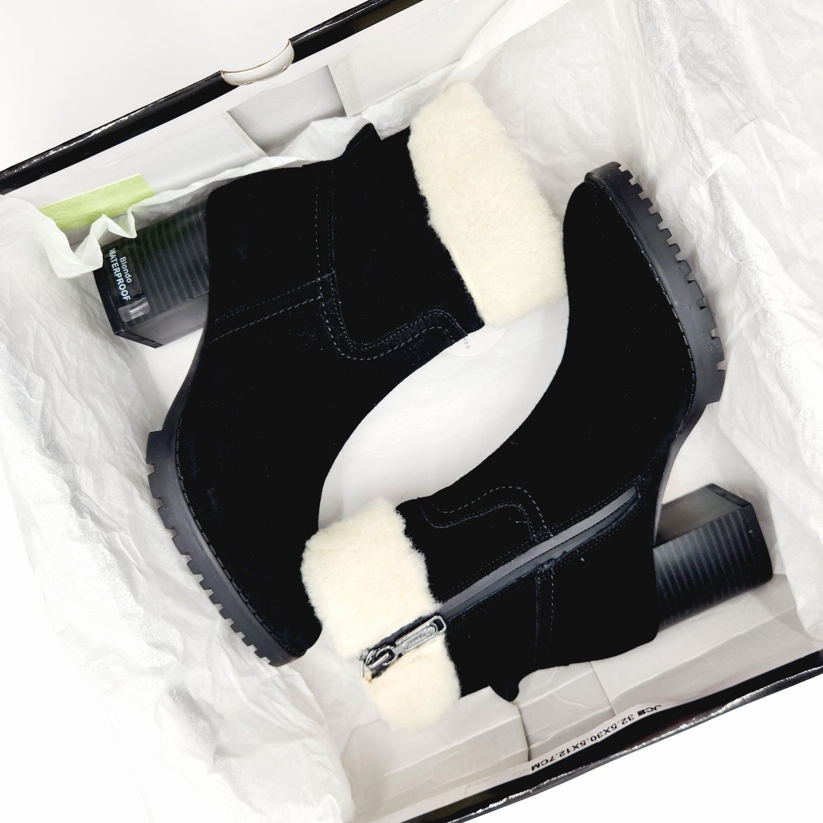 The Unbranded Brand Blondo Women Black Waterproof Suede Ankle Booties Size 10M Size US 10 / IT 40 - 2 Thumbnail
