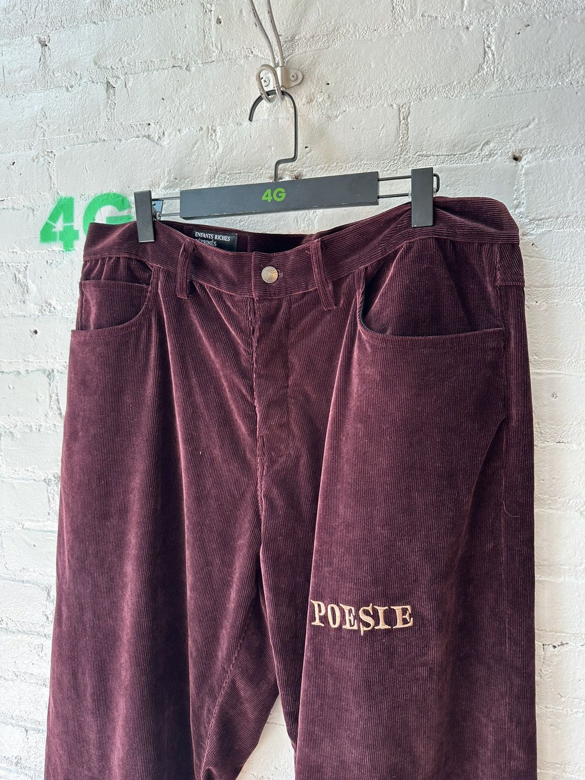 Enfants Riches Deprimes ERD CRAZY CORDUROY EMBROIDERED PANTS Size US 36 / EU 52 - 3 Thumbnail