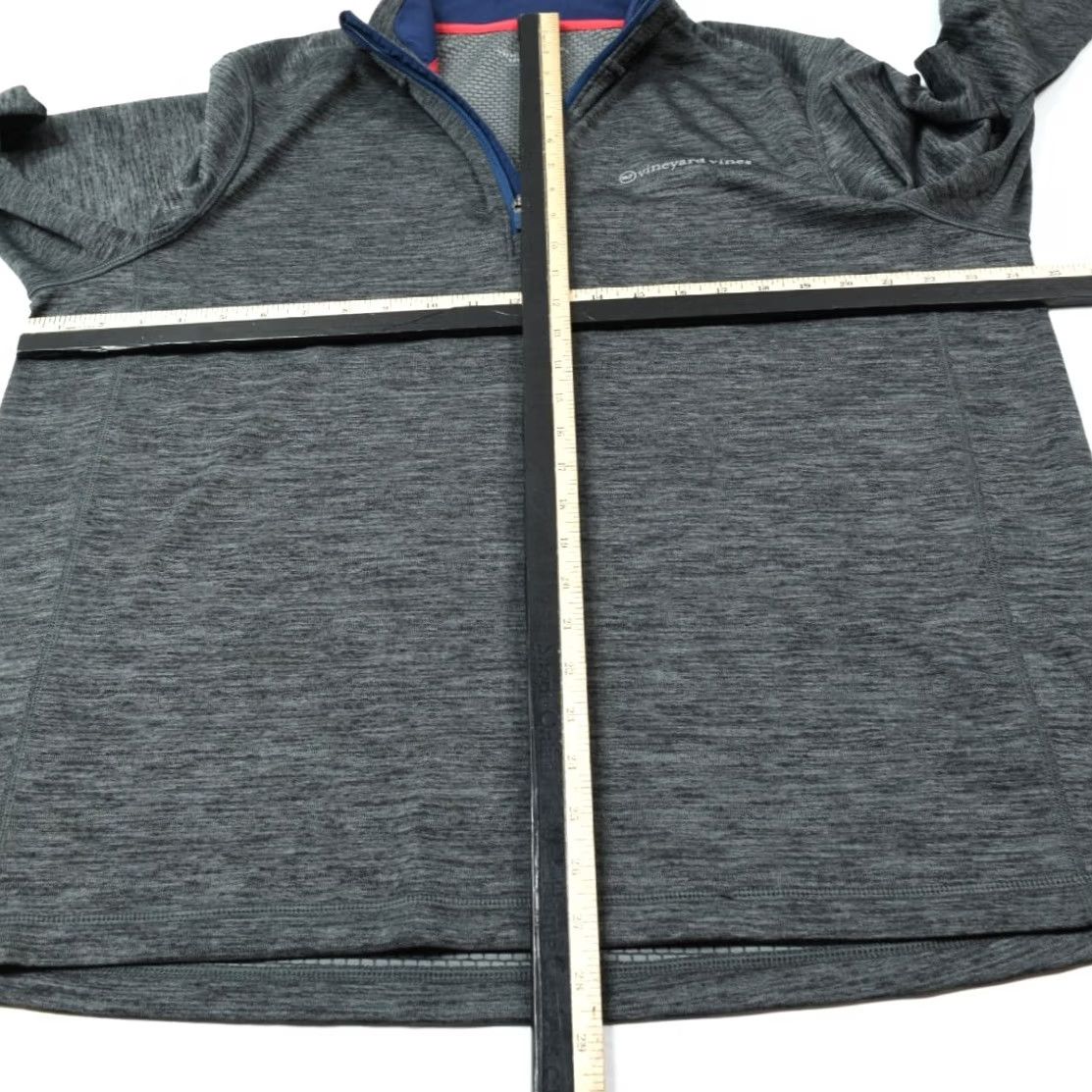 Vineyard Vines Vineyard Vines Sankaty 1/4 Zip Performance Pullover Mens XL Gray Golf Stretch Size US XL / EU 56 / 4 - 7 Thumbnail