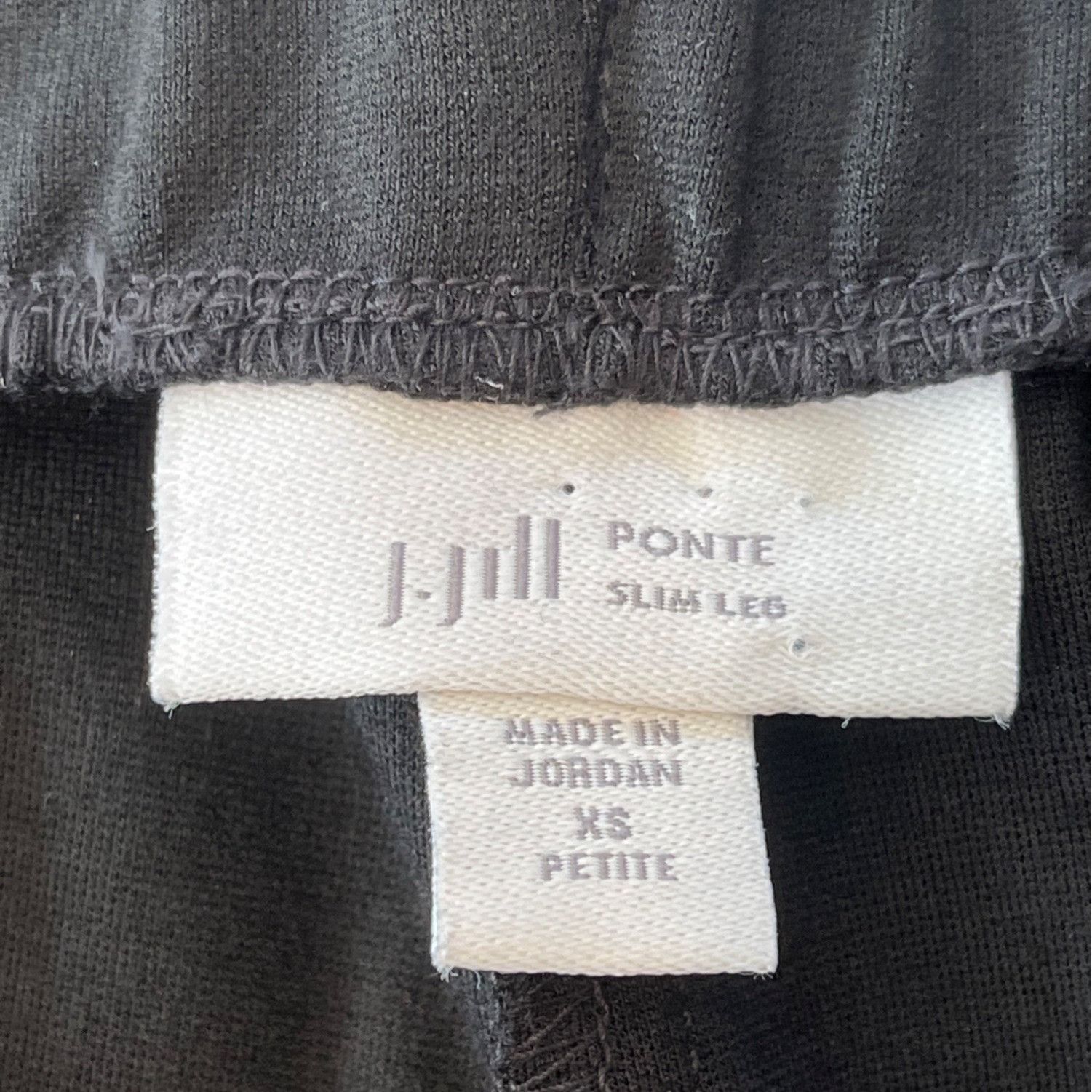 Other J.Jill Womens XS Petite Ponte Slim Leg Pants Black 8a Size 28" / US 6 / IT 42 - 3 Thumbnail