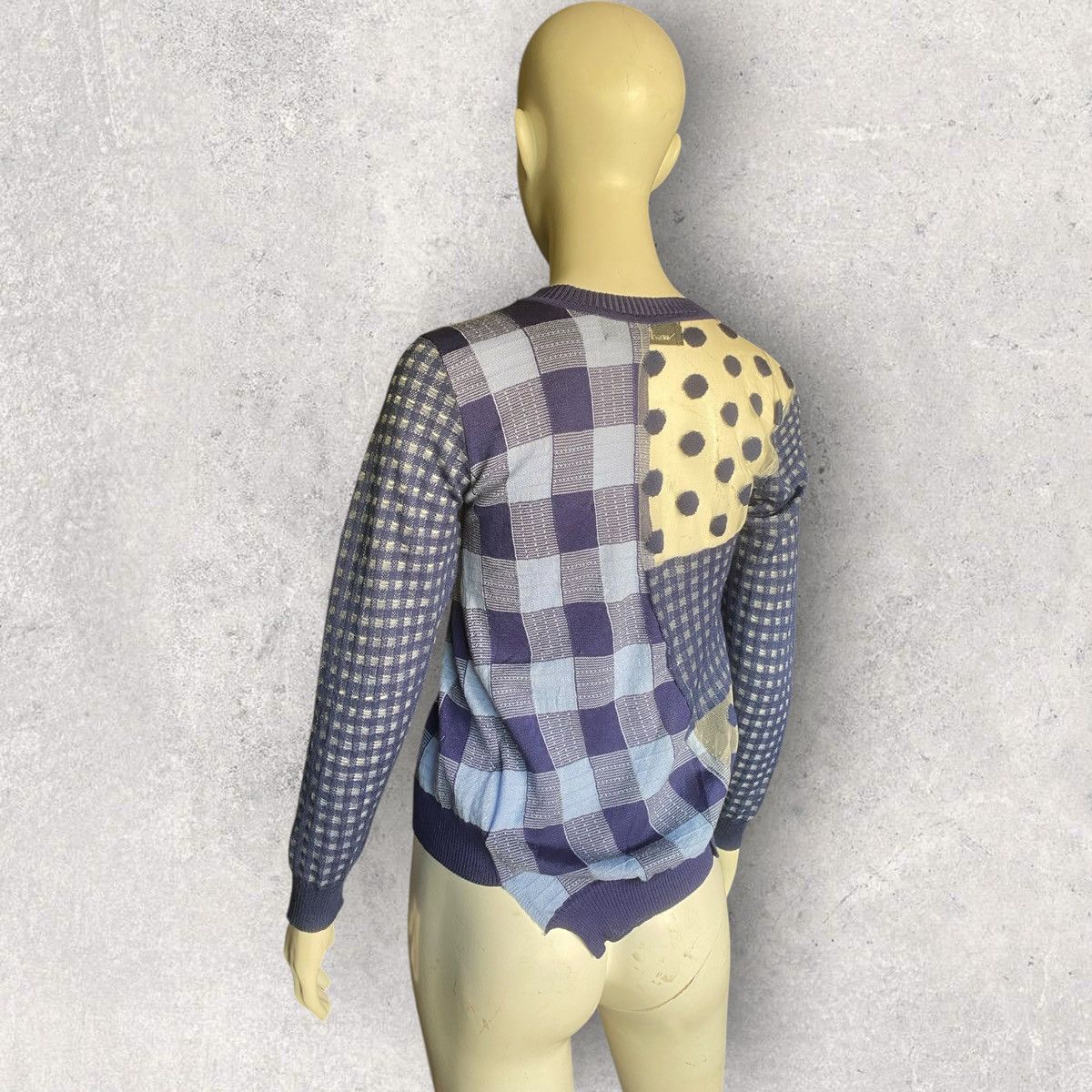 Comme des Garcons Tricot CDG Asymmetric Mix Fabric Cardigan Size S / US 4 / IT 40 - 4 Thumbnail
