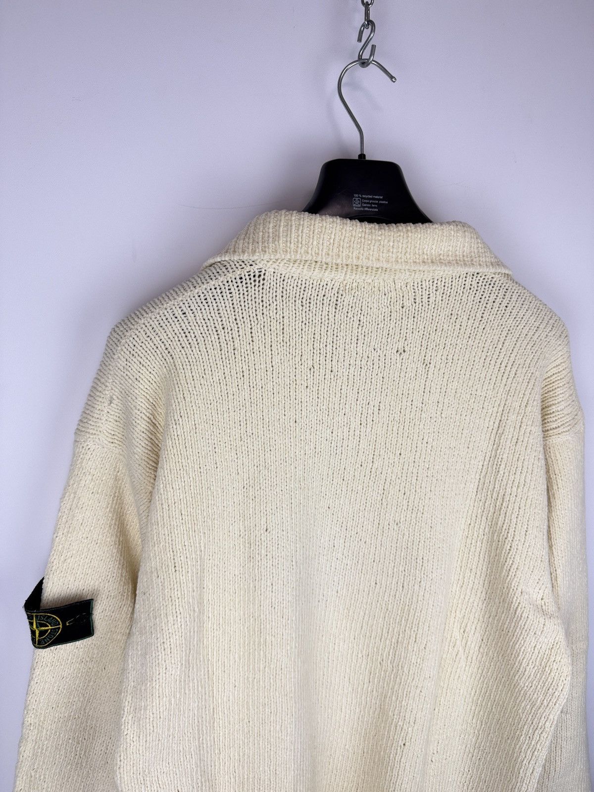 Stone Island Off-white Stone Island Green Edge Badge vintage sweater Size US L / EU 52-54 / 3 - 9 Thumbnail