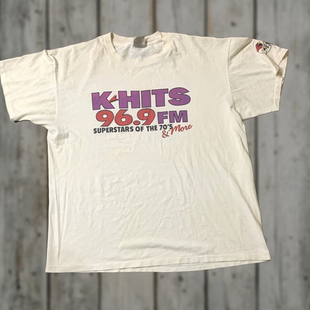 Vintage K Hits 96.9 FM Mens T Shirt Extra Large XL Vintage Size US XL / EU 56 / 4 - 1 Thumbnail