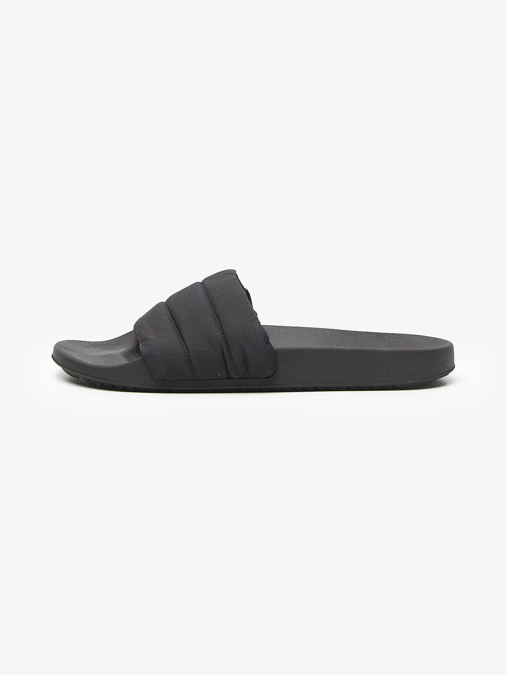 Rick Owens Drkshdw Black Nylon Puffer Slides Size US 10 / EU 43 - 1 Thumbnail