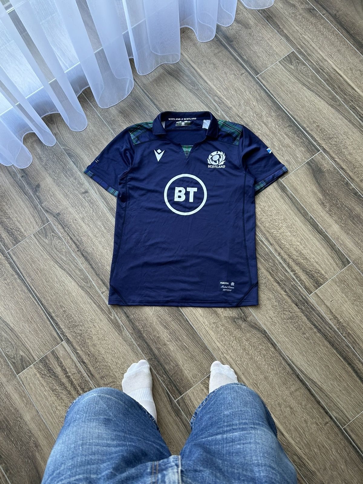 Macron × Rugby Ralph Lauren Macron Scotland 🏴󠁧󠁢󠁳󠁣󠁴󠁿 rare limited rugby jersey mens Size US L / EU 52-54 / 3 - 1 Thumbnail