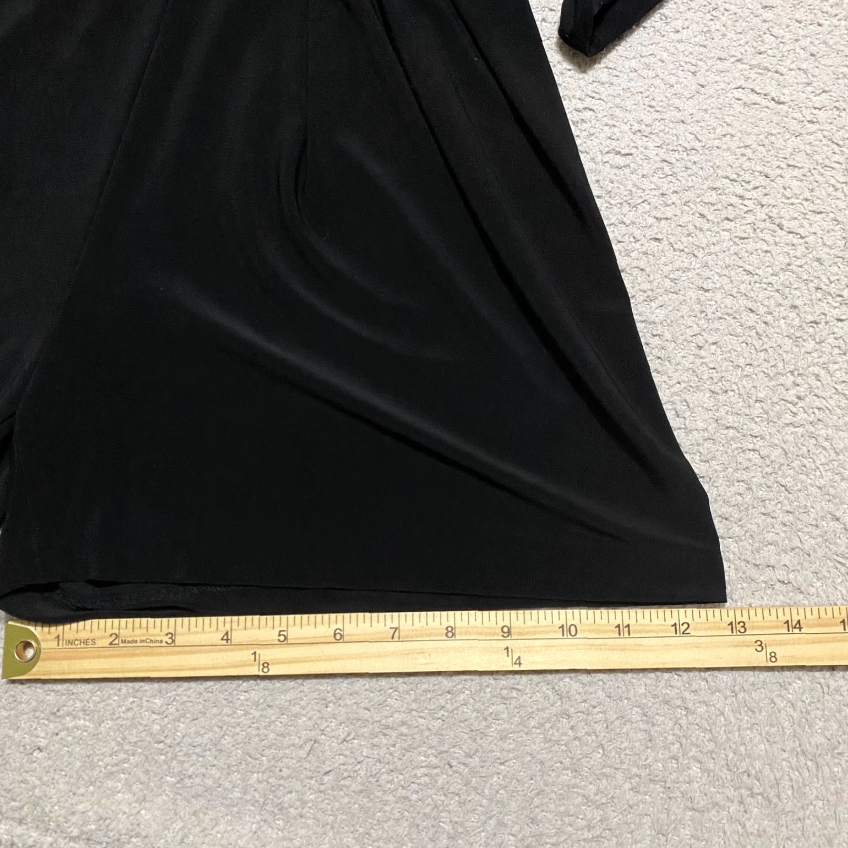 Norma Kamali KAMALI Norma Kamali Romper Shirt Womens Small Black V-Neck Short Sleeve One-Piece Wide-Leg 3 in Inseam Spring Summer Fall Casual Party/Cocktail WAS? Size 28" / US 6 / IT 42 - 5 Thumbnail