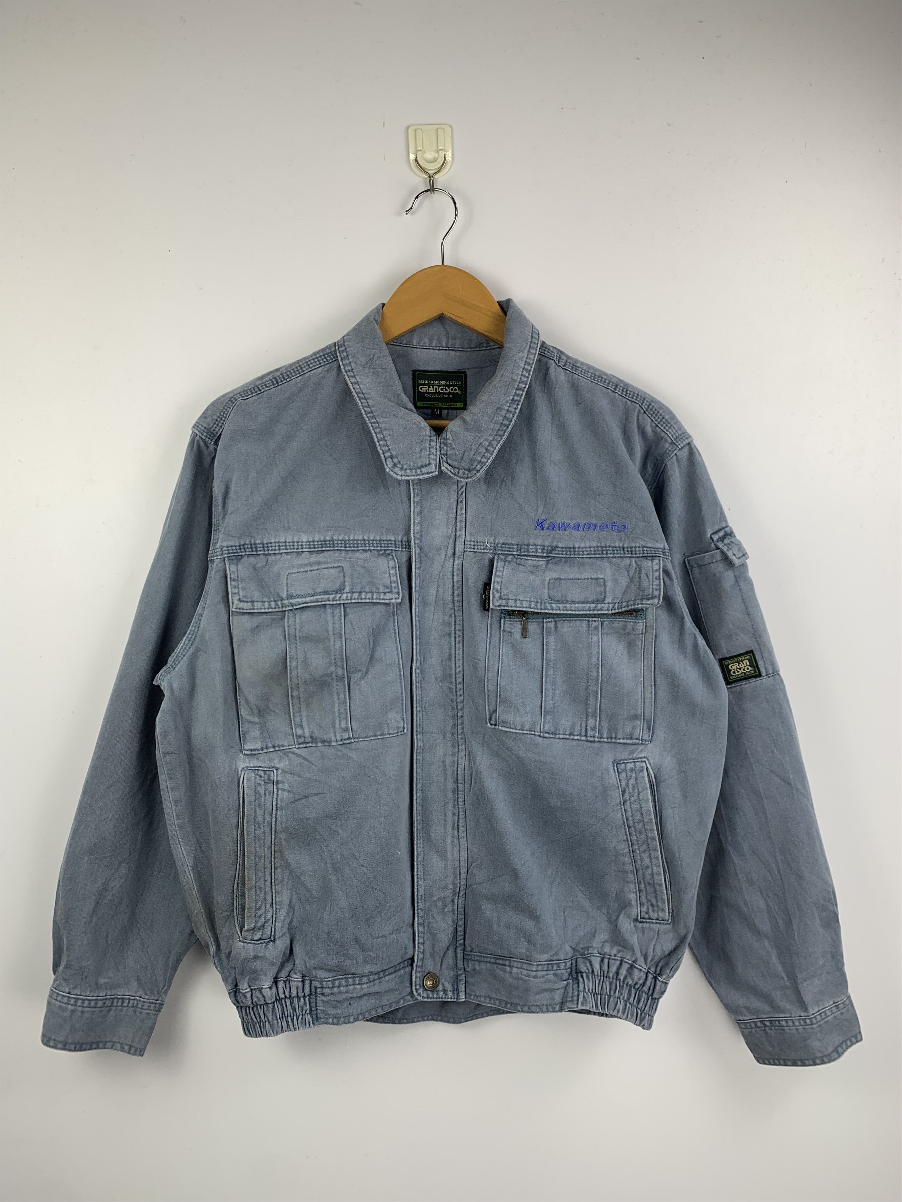 Japanese Brand Vintage Japanese Brand Worker Denim Jacket J1607 Size US M / EU 48-50 / 2 - 1 Thumbnail