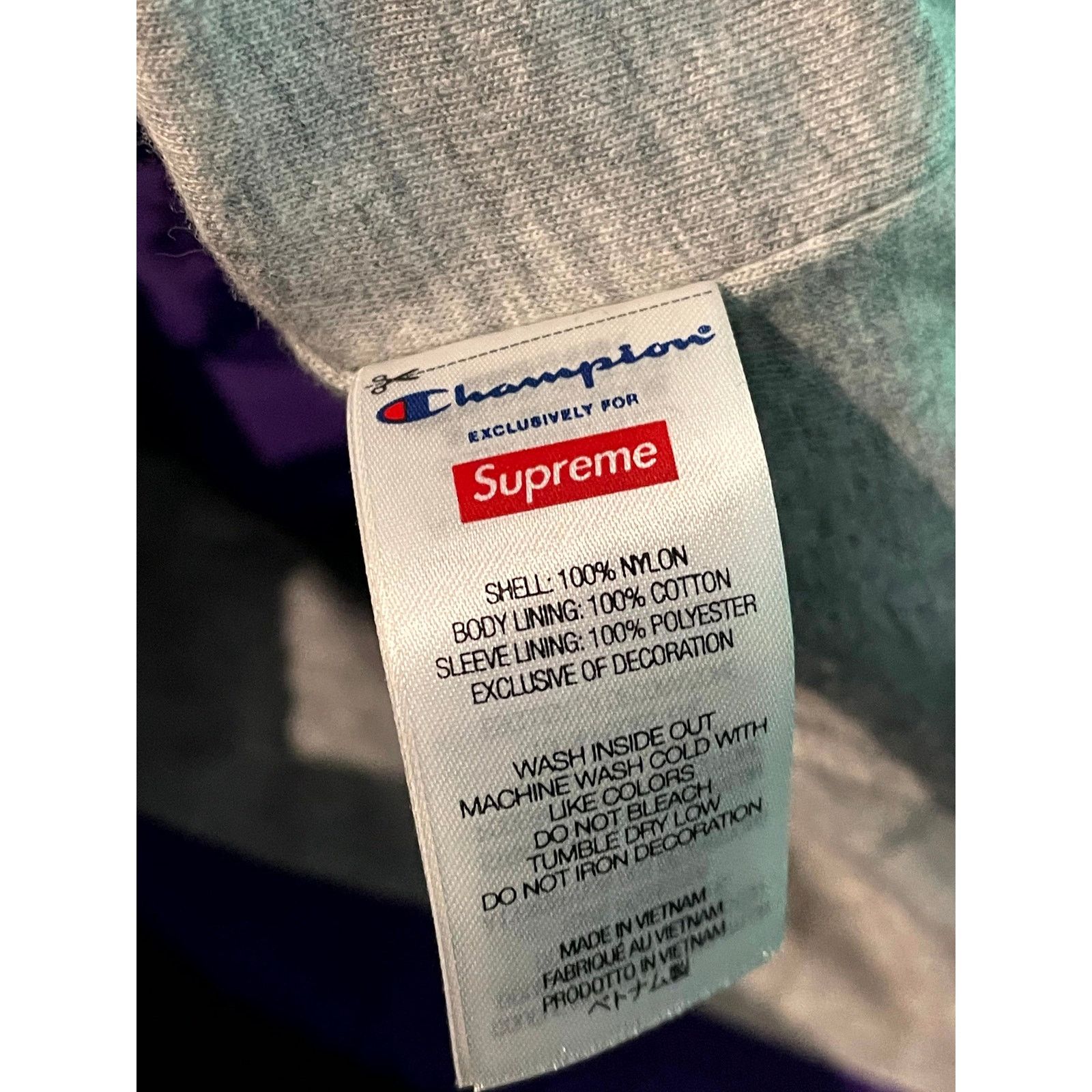 Supreme Supreme Arc Logo Windbreaker Purple Jacket Size US XL / EU 56 / 4 - 4 Thumbnail