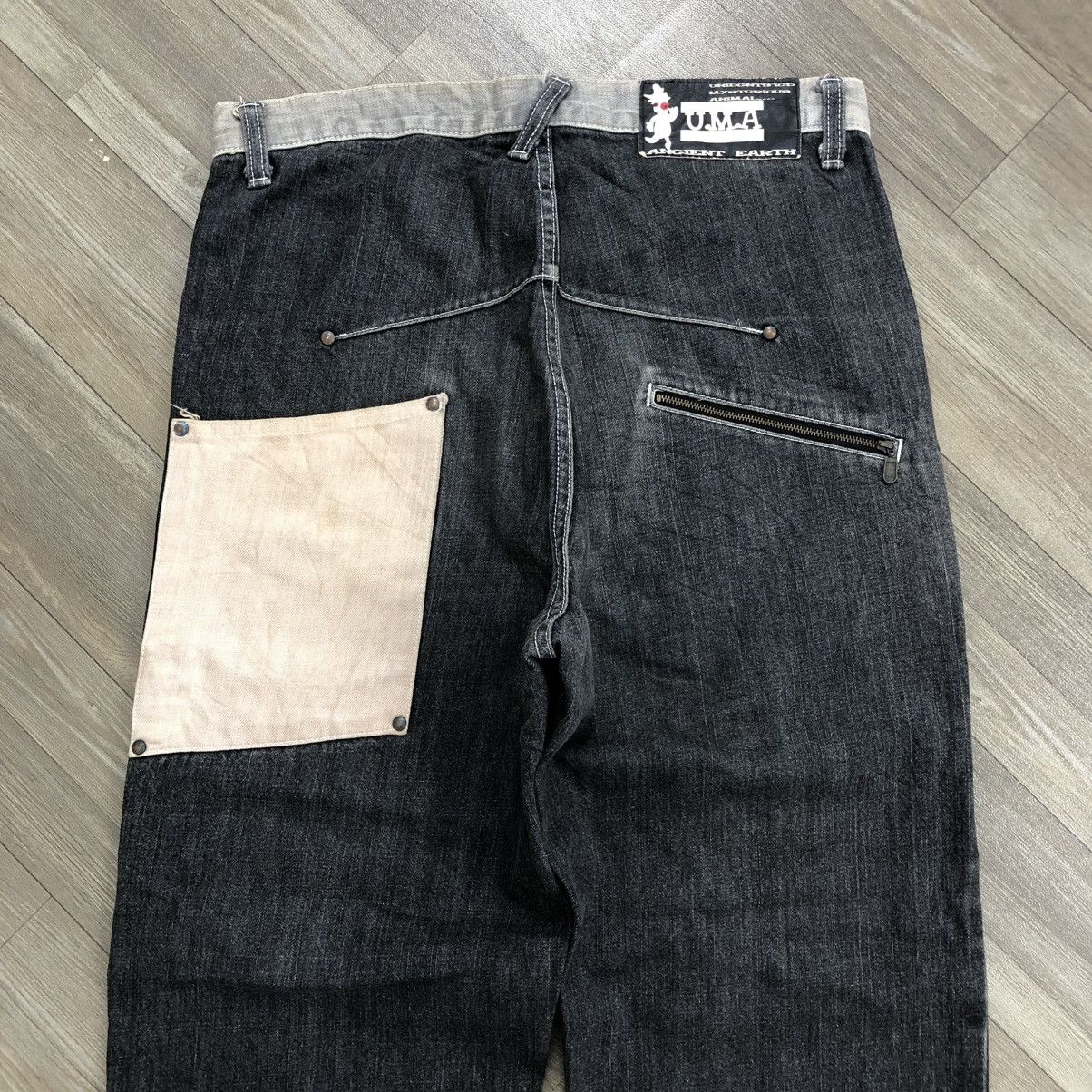 JNCO × Japanese Brand Crazy Y2K Unidentified Mysterious Animal Baggy Jeans Pants Size US 32 / EU 48 - 12 Thumbnail