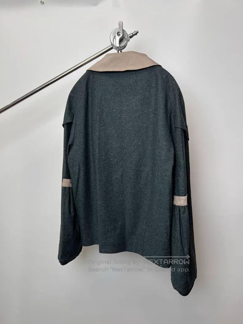 Dries Van Noten DRIES VAN NOTEN Dark Green Rose Button Wool Jacket Size US S / EU 44-46 / 1 - 6 Thumbnail