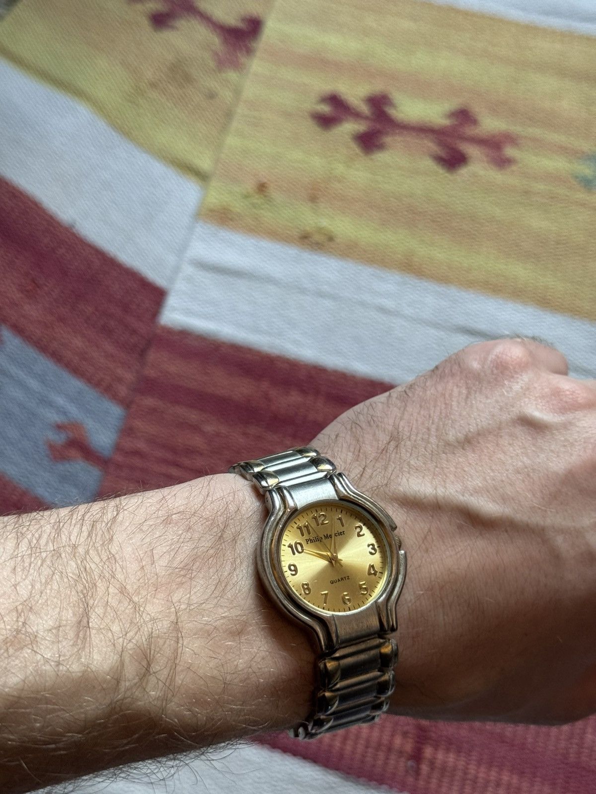 Vintage Vintage Philip Mercier Quartz T493T Stainless Steel Watch Size ONE SIZE - 3 Thumbnail