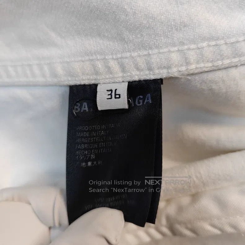 Balenciaga Balenciaga Denim Jacket White Size 36 Size XS / US 0-2 / IT 36-38 - 5 Thumbnail