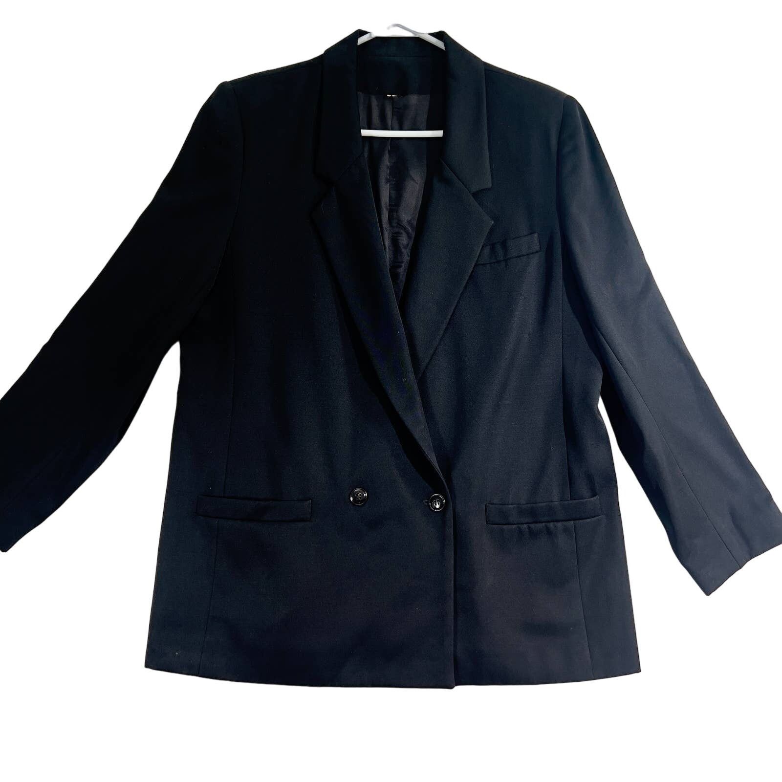Oleg Cassini Oleg Cassini Blazer Single Button Double BreastBlack Pockets Size M / US 6-8 / IT 42-44 - 1 Thumbnail
