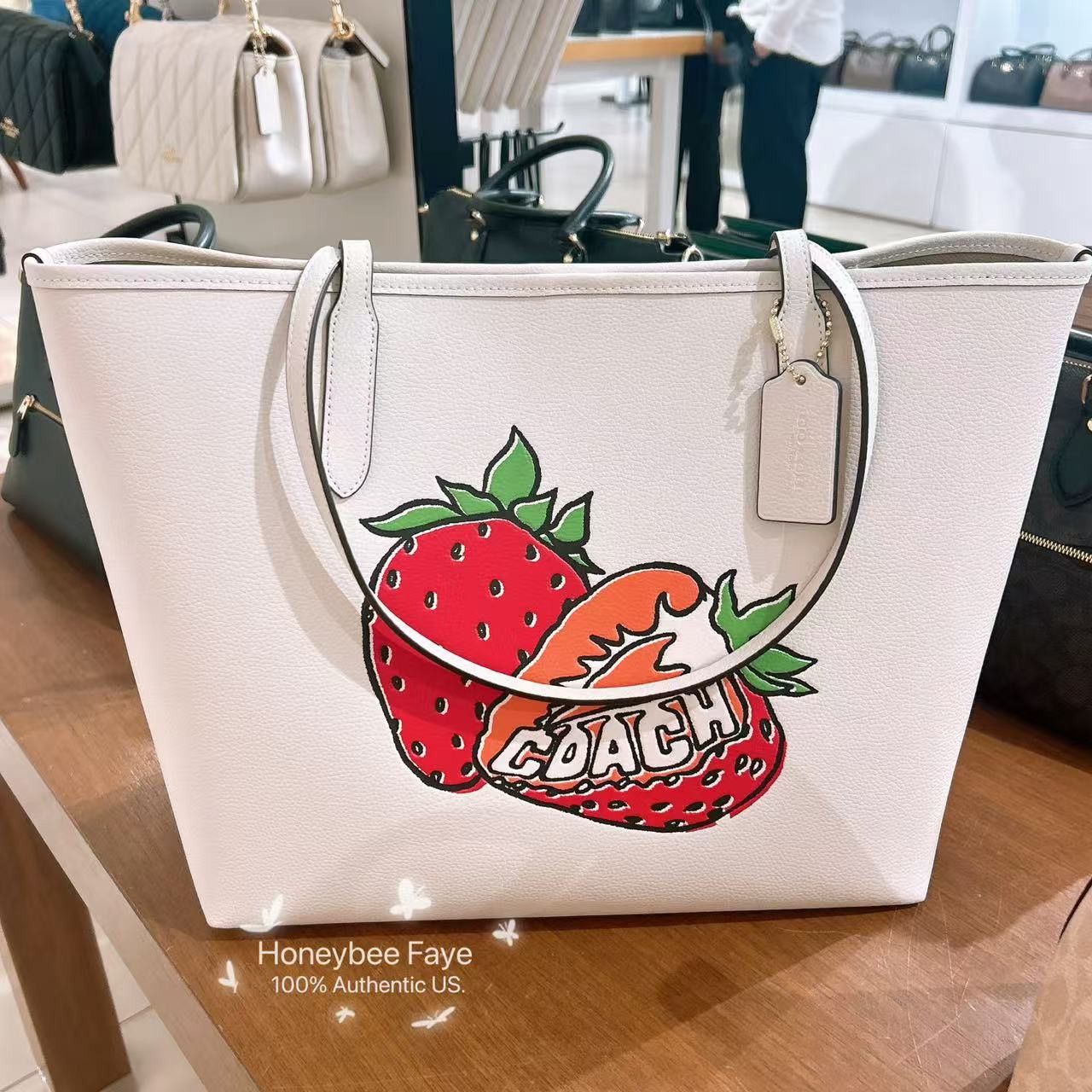 Coach City Tote Bag With Strawberry Graphic CAL64 | Grailed
