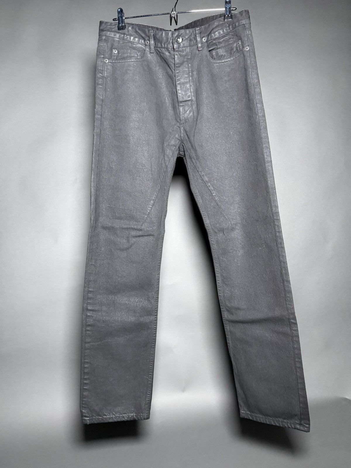 Rick Owens DRKSHDW Torrance Cut Waxed Denim