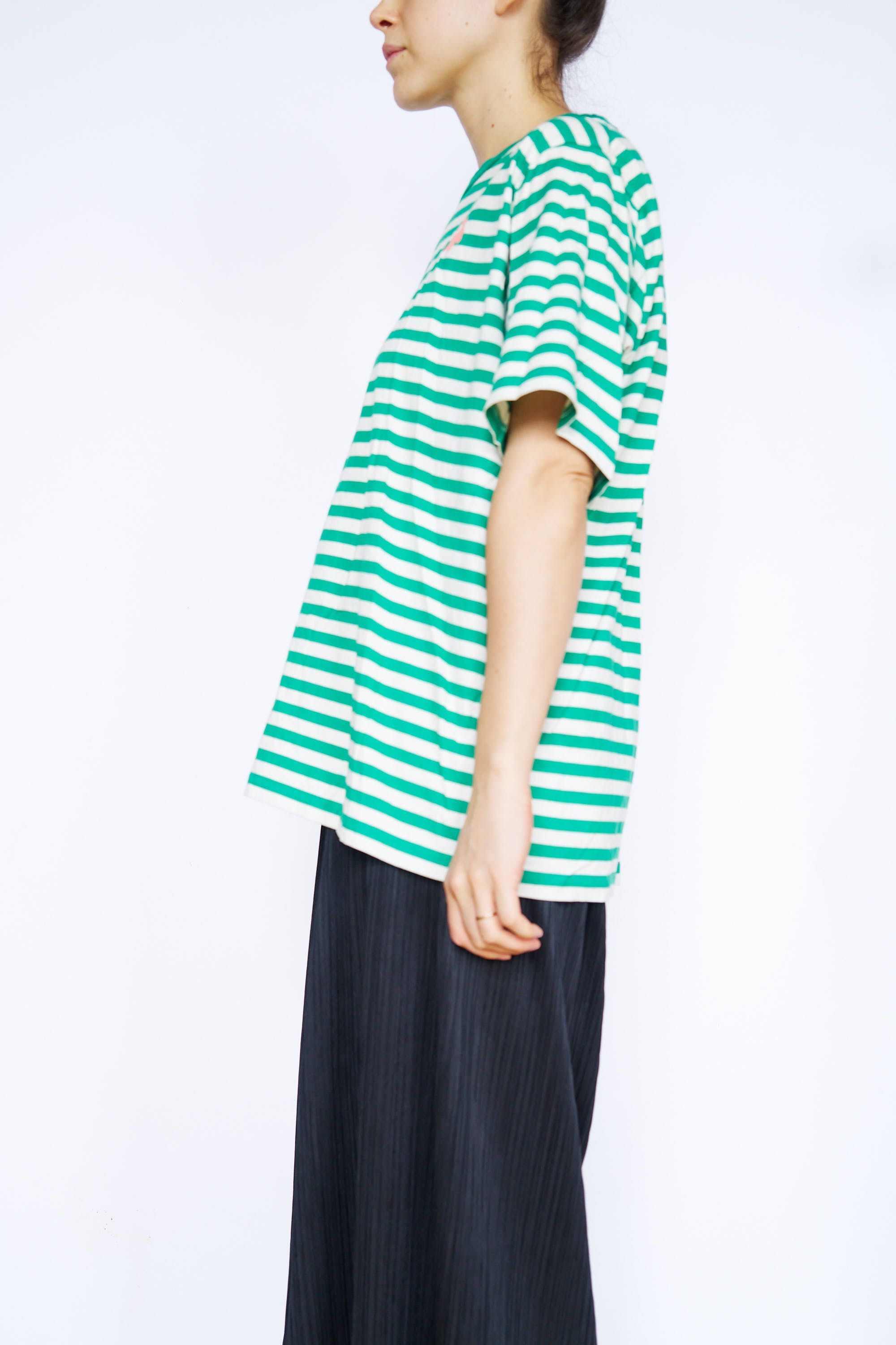 Marimekko Marimekko Kioski Striped Logo Tee Size US XXL / EU 58 / 5 - 6 Thumbnail