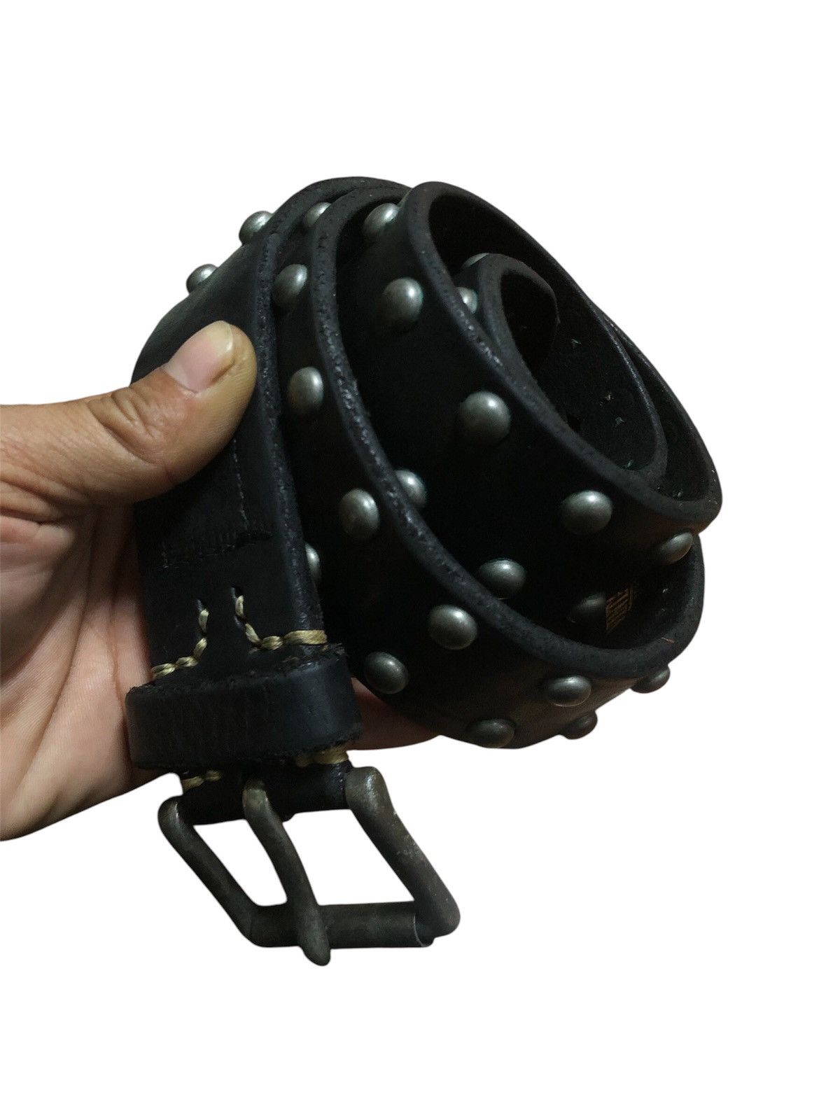 Handmade × Japanese Brand × Vintage VINTAGE WORKS HAND MADE LEATHER BELT DH5550 Size 34 - 7 Thumbnail