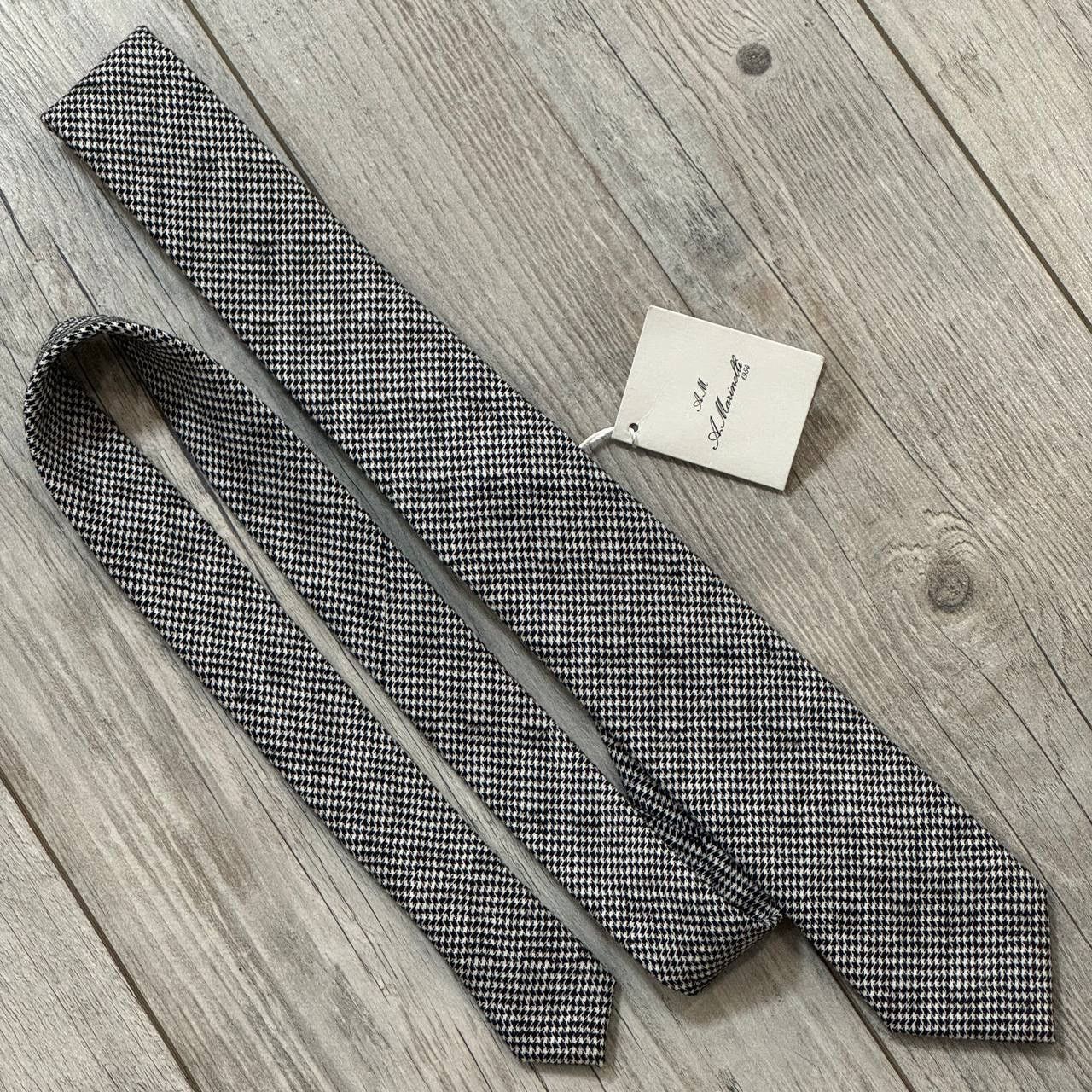 E. Marinella NEW A.Marinelli Napoli Lana Wool Tie Size ONE SIZE - 9 Thumbnail