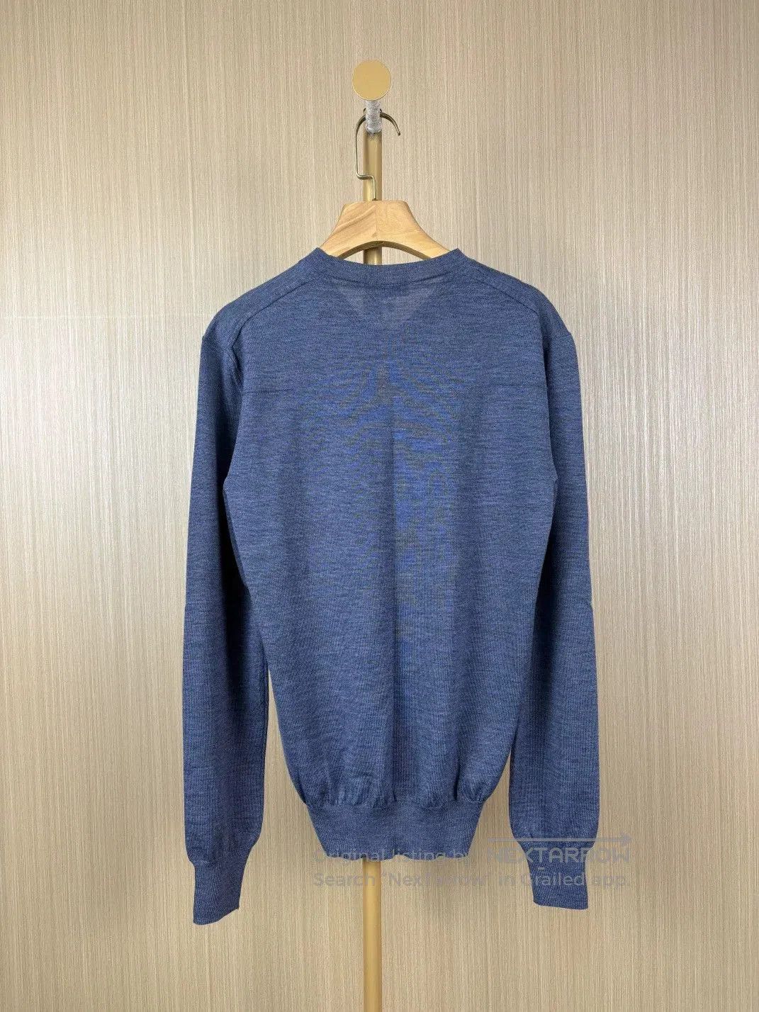 Dior dior misty blue v-neck wool sweater size s. Size US S / EU 44-46 / 1 - 2 Thumbnail
