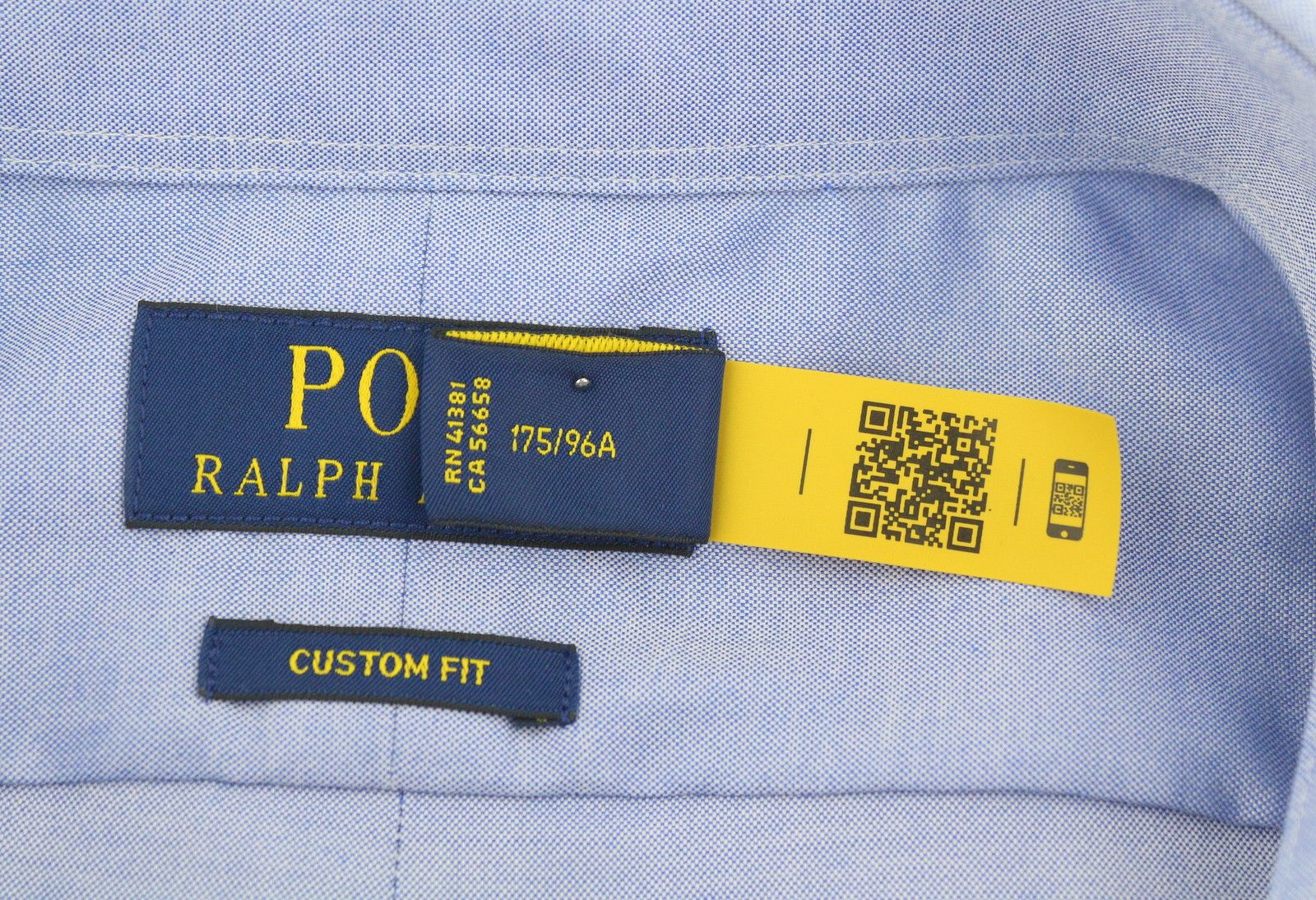 Ralph Lauren CORE REPLEN M Blue Button Down Neck Custom Shirt 87000 Size US M / EU 48-50 / 2 - 7 Thumbnail
