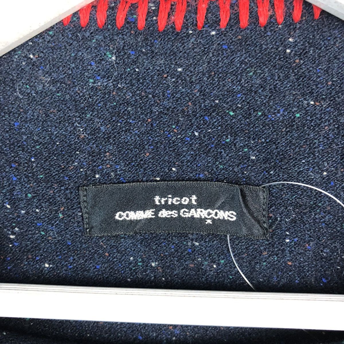 Comme des Garcons Comme Des Garcons 90s Speckled Red Whipstitch Knit #A1231 Size M / US 6-8 / IT 42-44 - 9 Thumbnail
