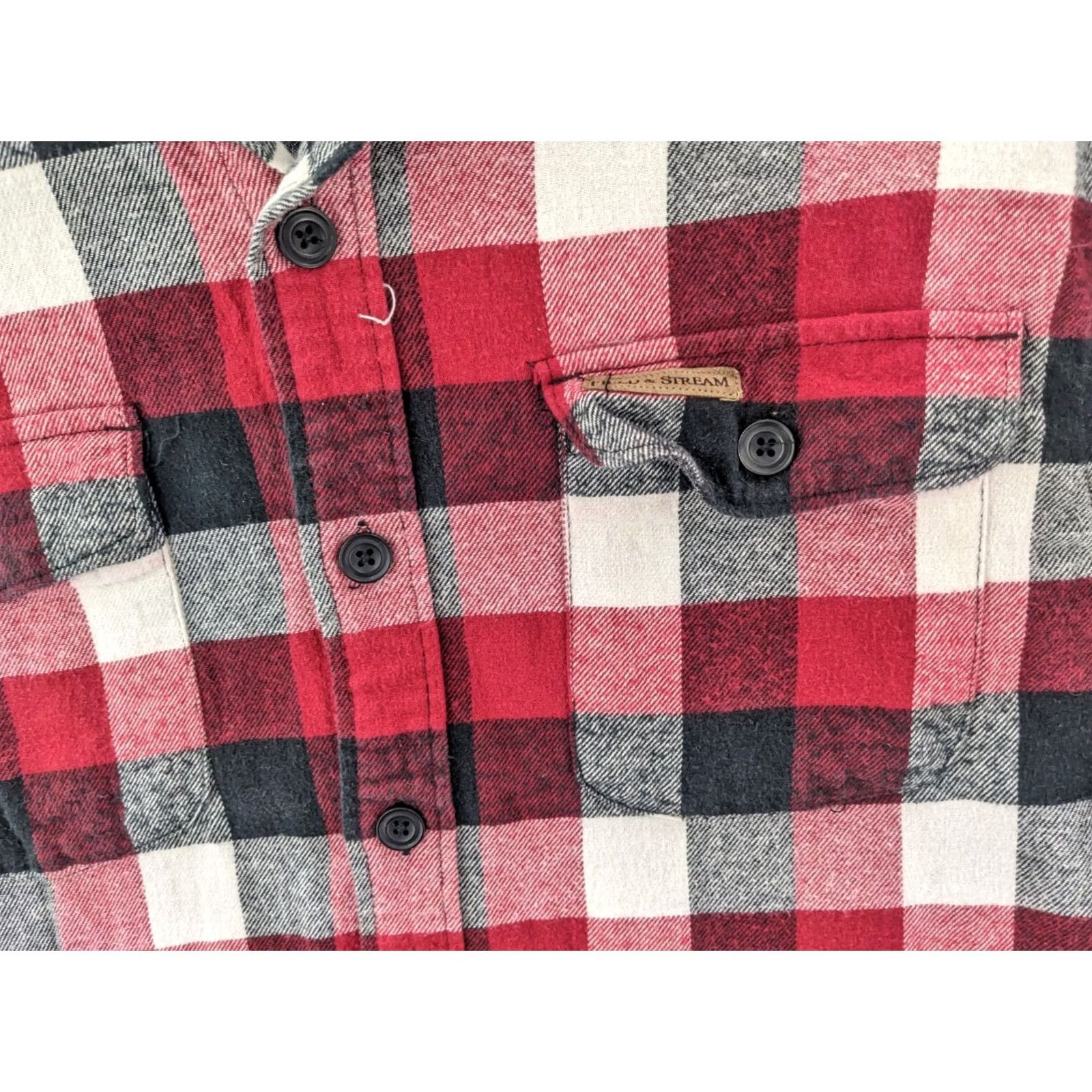 Vintage Field and Stream Mens Shirt L Heavyweight Red Plaid Flannel Button-Up Pocketed Cotton Distinct Casual Wear Mens L Red Plaid Fields and Stream Shirt Size US L / EU 52-54 / 3 - 6 Thumbnail