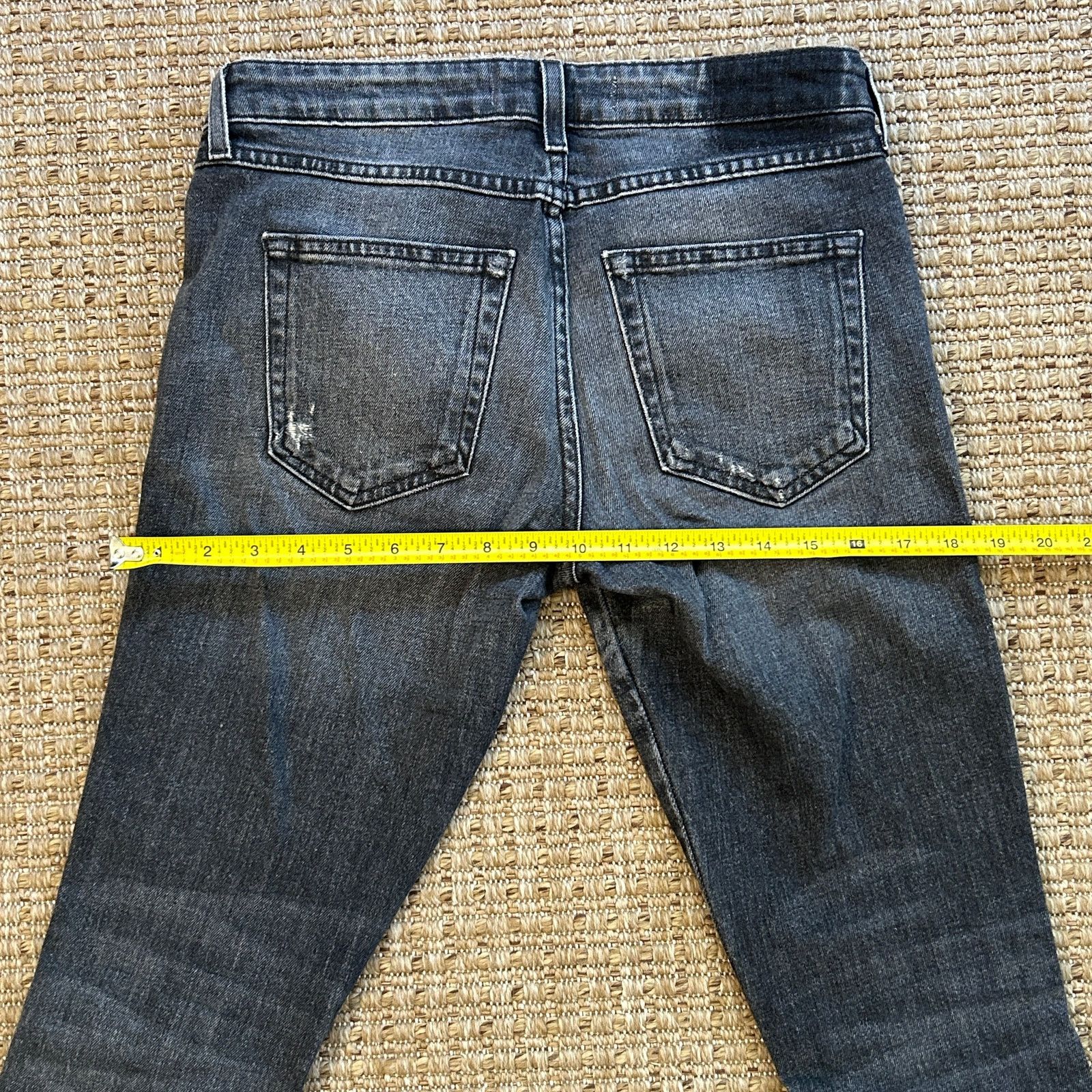 AMO AMO Denim Twist Zip Skinny Jeans in Smoke — Size 26 Size 26" / US 2 / IT 38 - 9 Thumbnail
