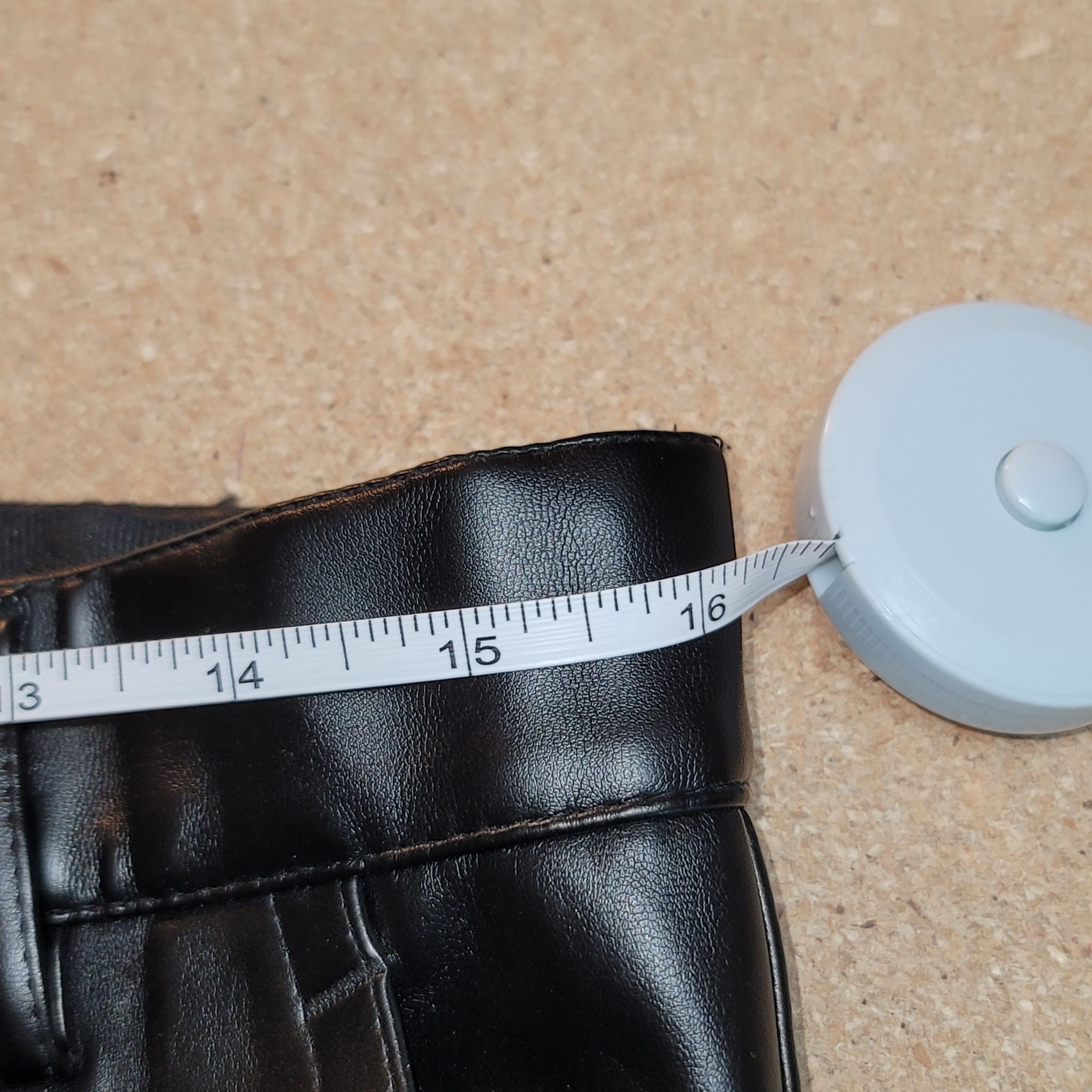 Designer Pleather Pants (Like New) Size US 31 - 5 Thumbnail