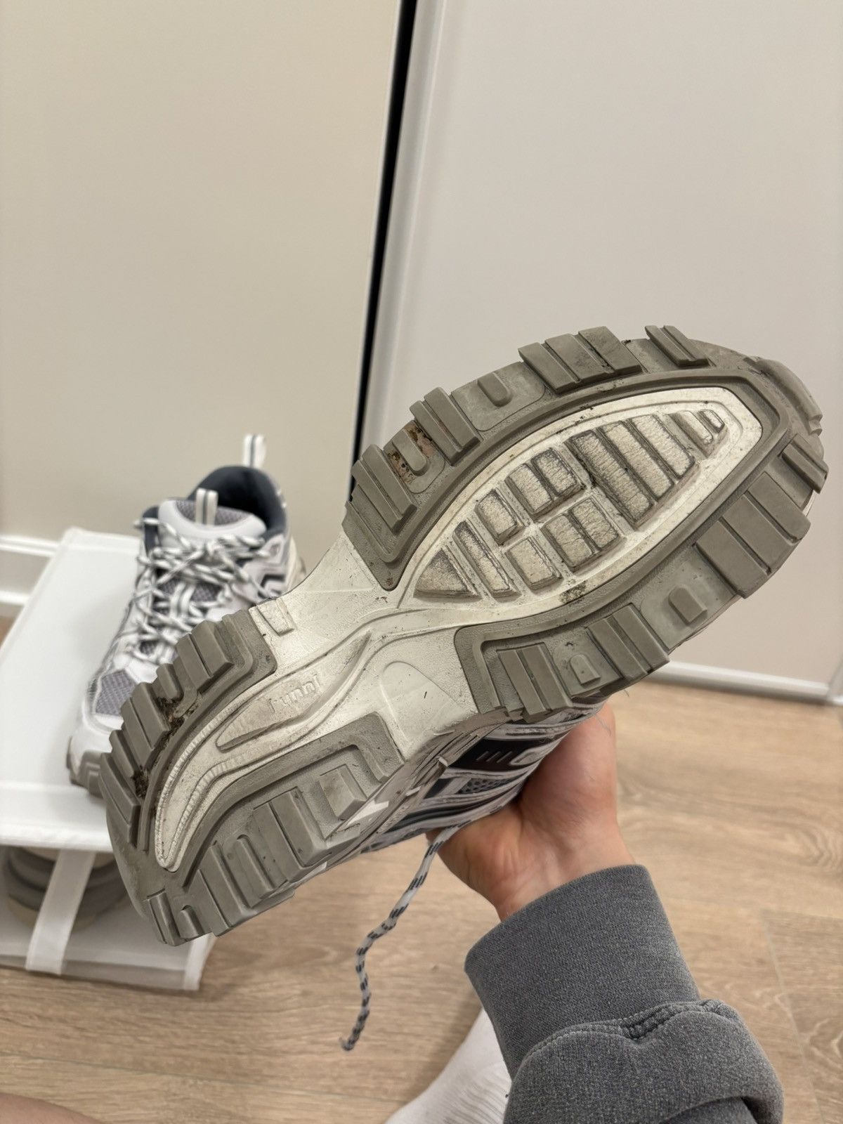 Juun.J juun.j White/Gray Synthetic sneaker Size US 9 / EU 42 - 5 Thumbnail