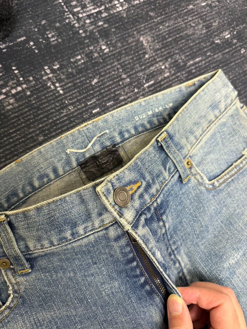 Saint Laurent Paris Blue damage washed jeans