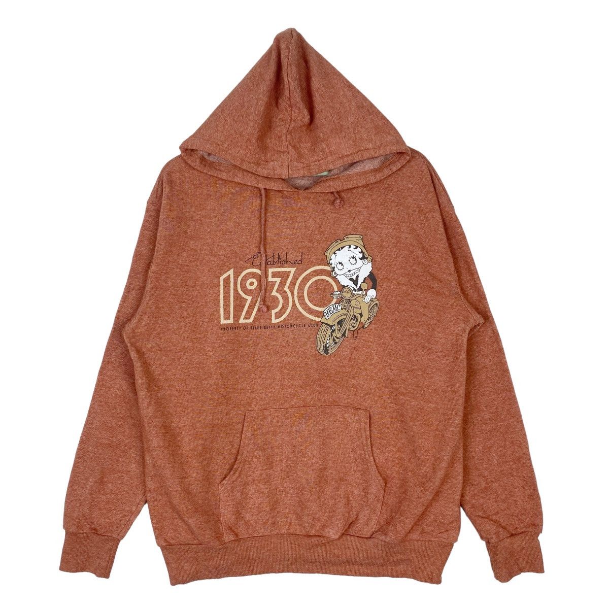 Designer × Vintage Betty Boop Hoodie Sweatshirt Big Logo Pullover Jumper Size L / US 10 / IT 46 - 1 Thumbnail
