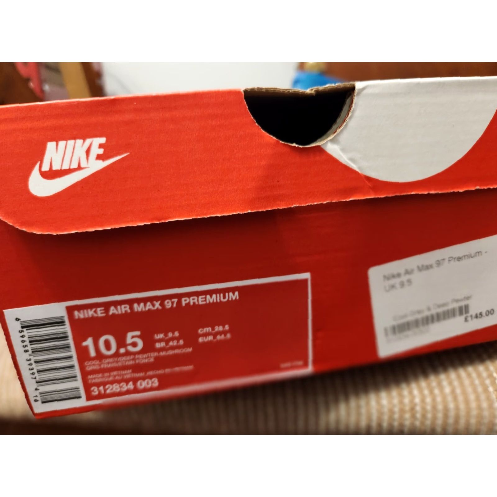 Nike Nike Air Max 97 Premium 'Cool Grey Mushroom' 312834-003 Men's Size 10.5 US Size US 10 / EU 43 - 4 Thumbnail