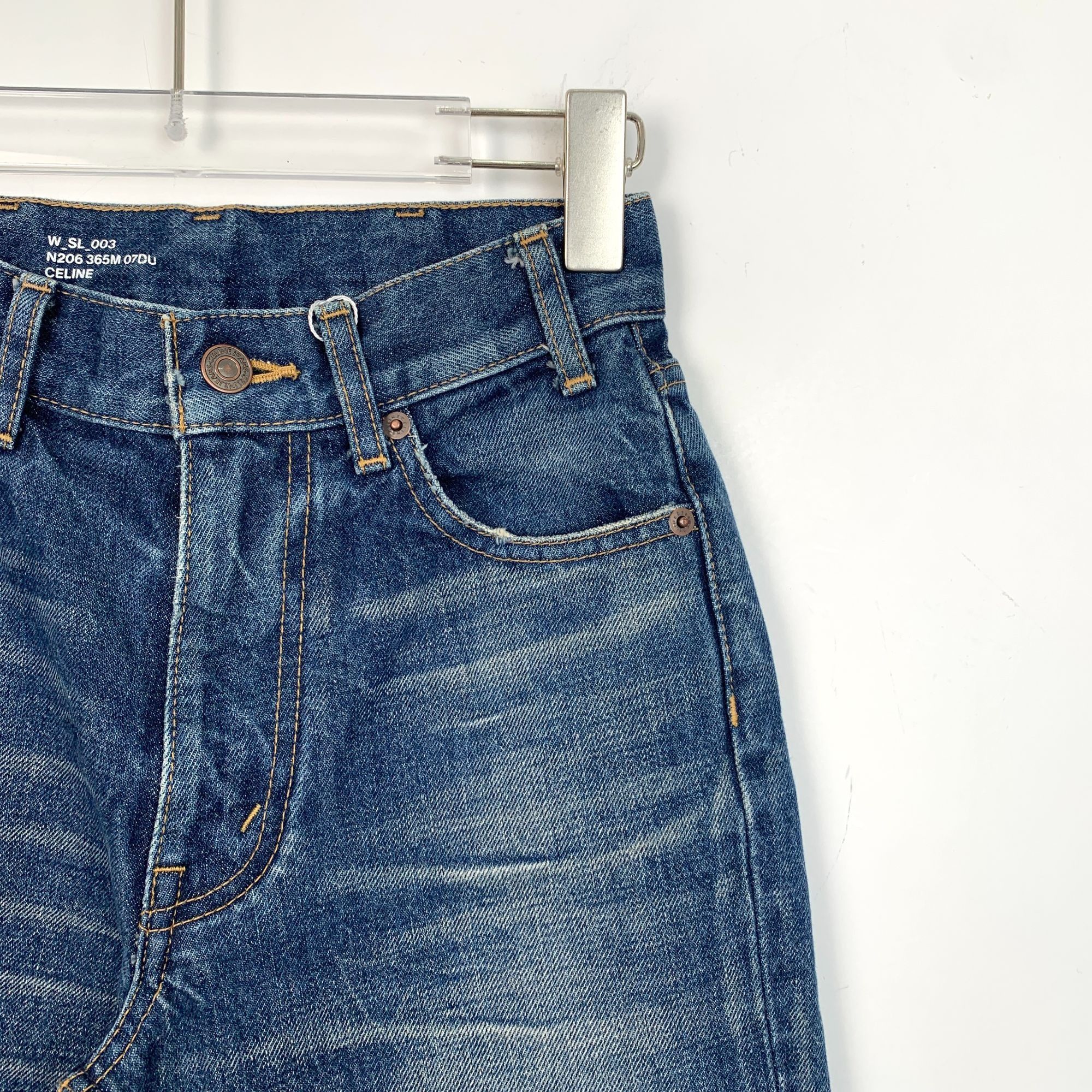 Celine Celine Blue Cotton Casual Denim Pants Size 25 Made In Japan Size 25" / US 0 / IT 36 - 6 Thumbnail
