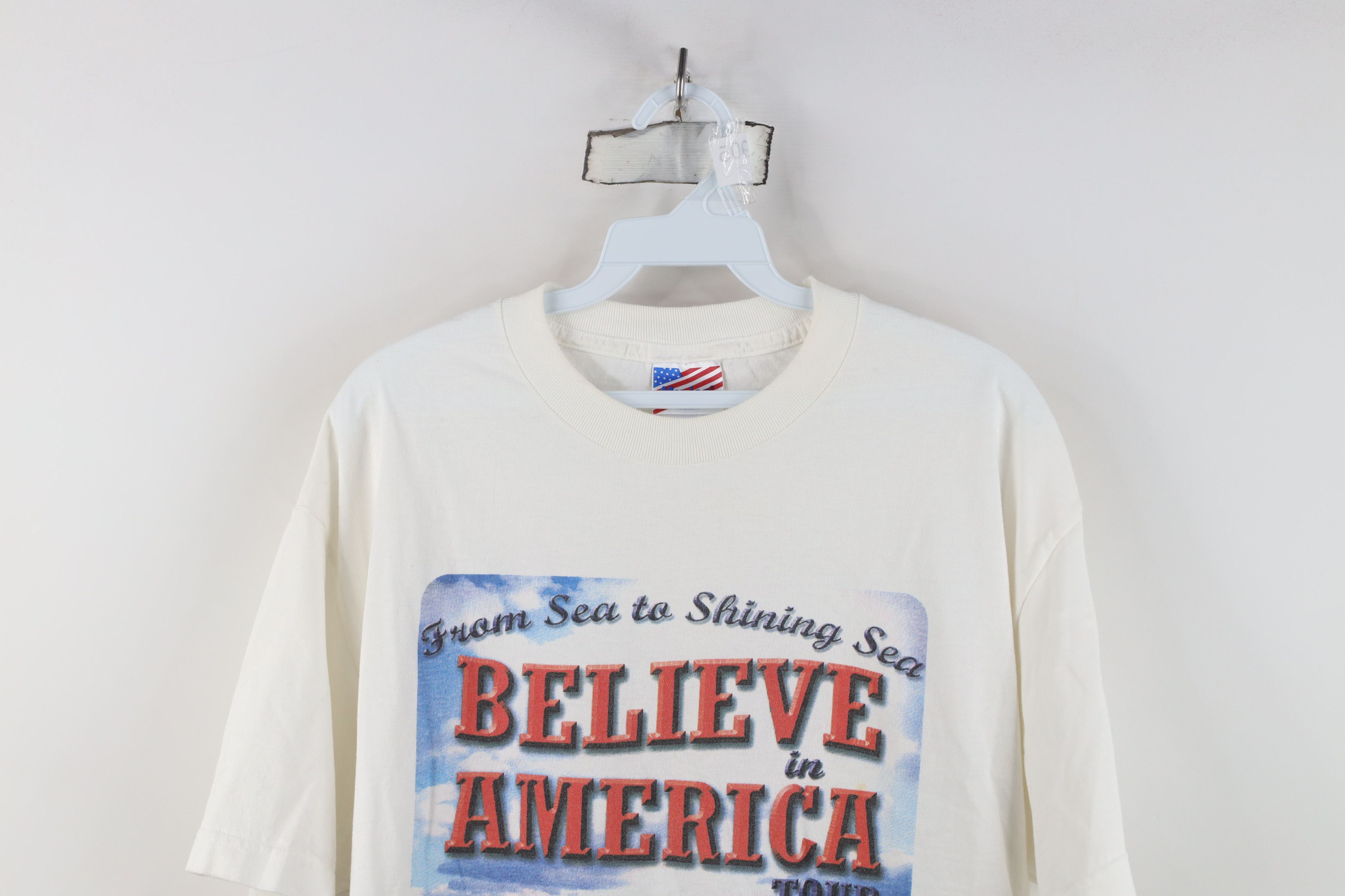 Vintage Vintage Y2K Believe In America President Tour T-Shirt USA Size US L / EU 52-54 / 3 - 2 Thumbnail