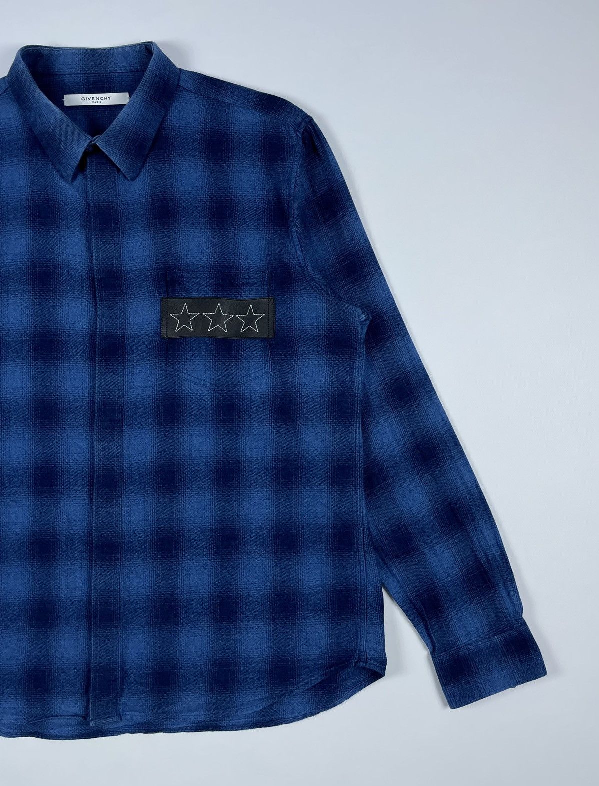 Givenchy Givenchy Stars Flannel Plaid Shirt Size US L / EU 52-54 / 3 - 2 Thumbnail