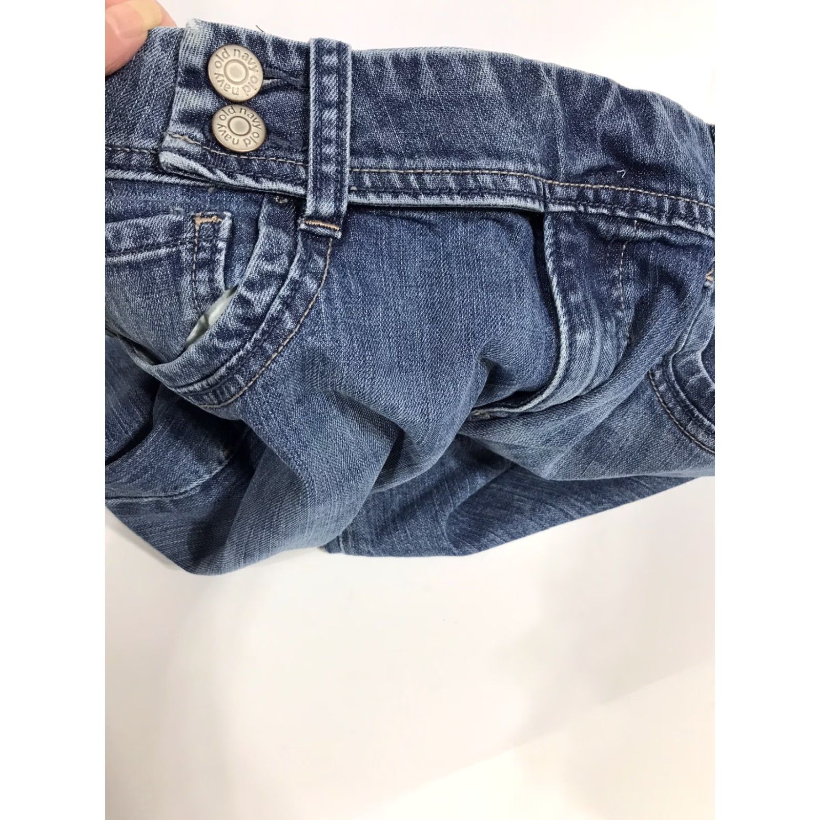 Old Navy Old Navy The Flirt Mid-Rise Wide-Leg Jeans Womens Size 12R Light Wash Blue Size 34" / US 12 / IT 48 - 4 Thumbnail