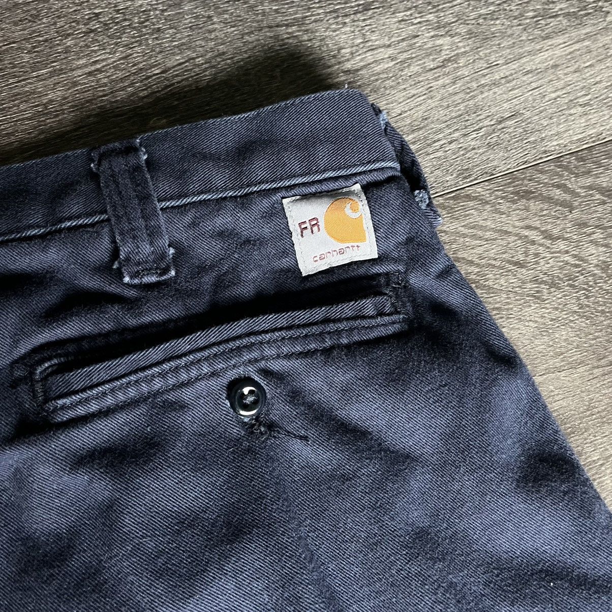 Carhartt Vintage Carhartt FR Rugged Flame Resistant Navy Pants 36x32 Size US 36 / EU 52 - 4 Thumbnail
